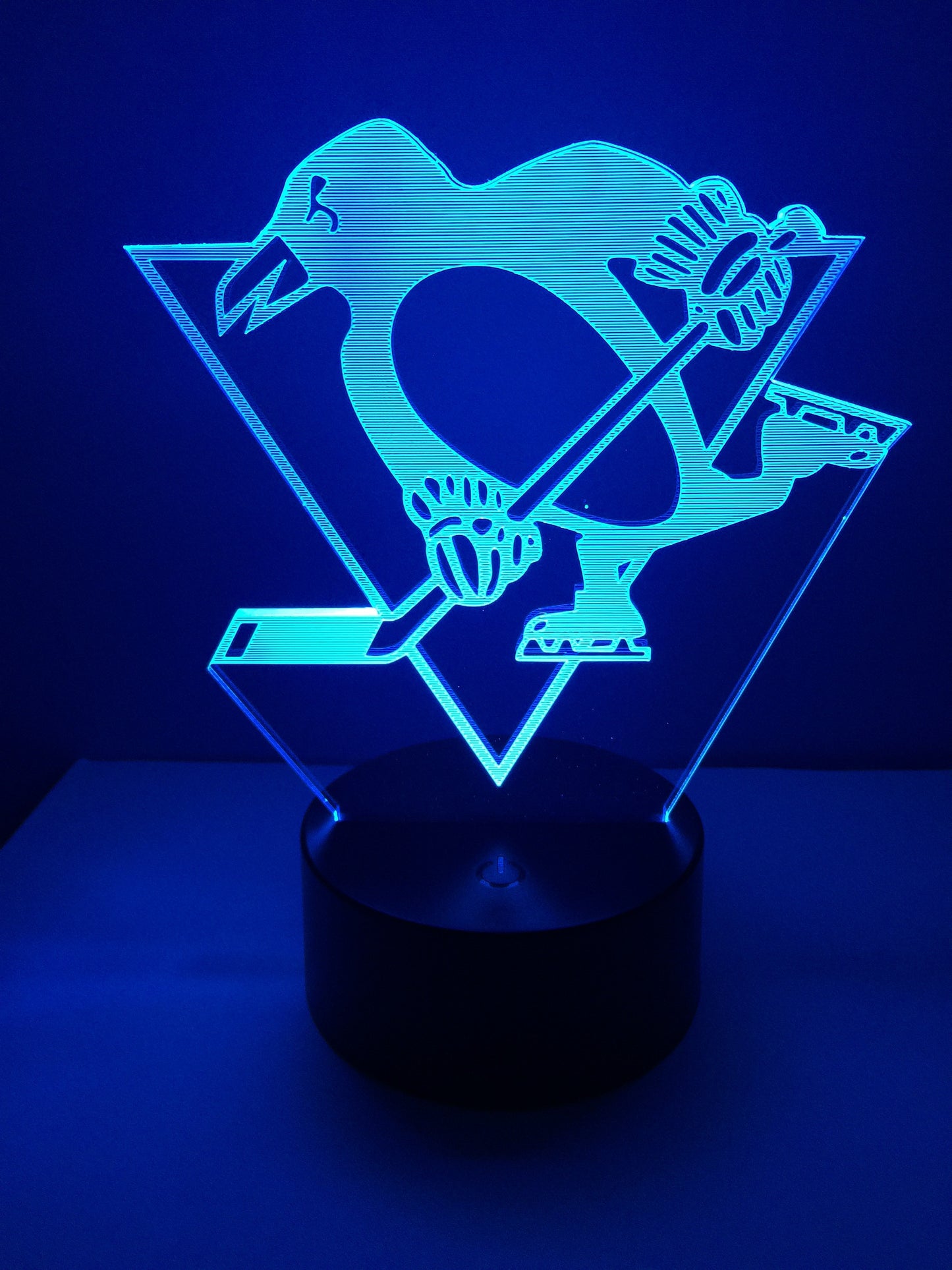 Lampe 3D DEL Hockey Les Penguins de Pittsburgh