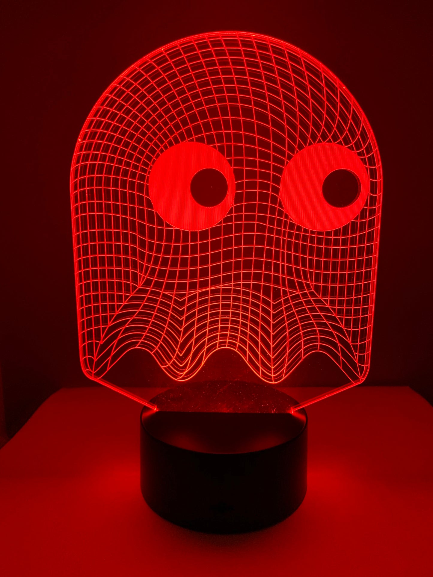 Lampe 3D DEL Fantôme Pac Man Arcade