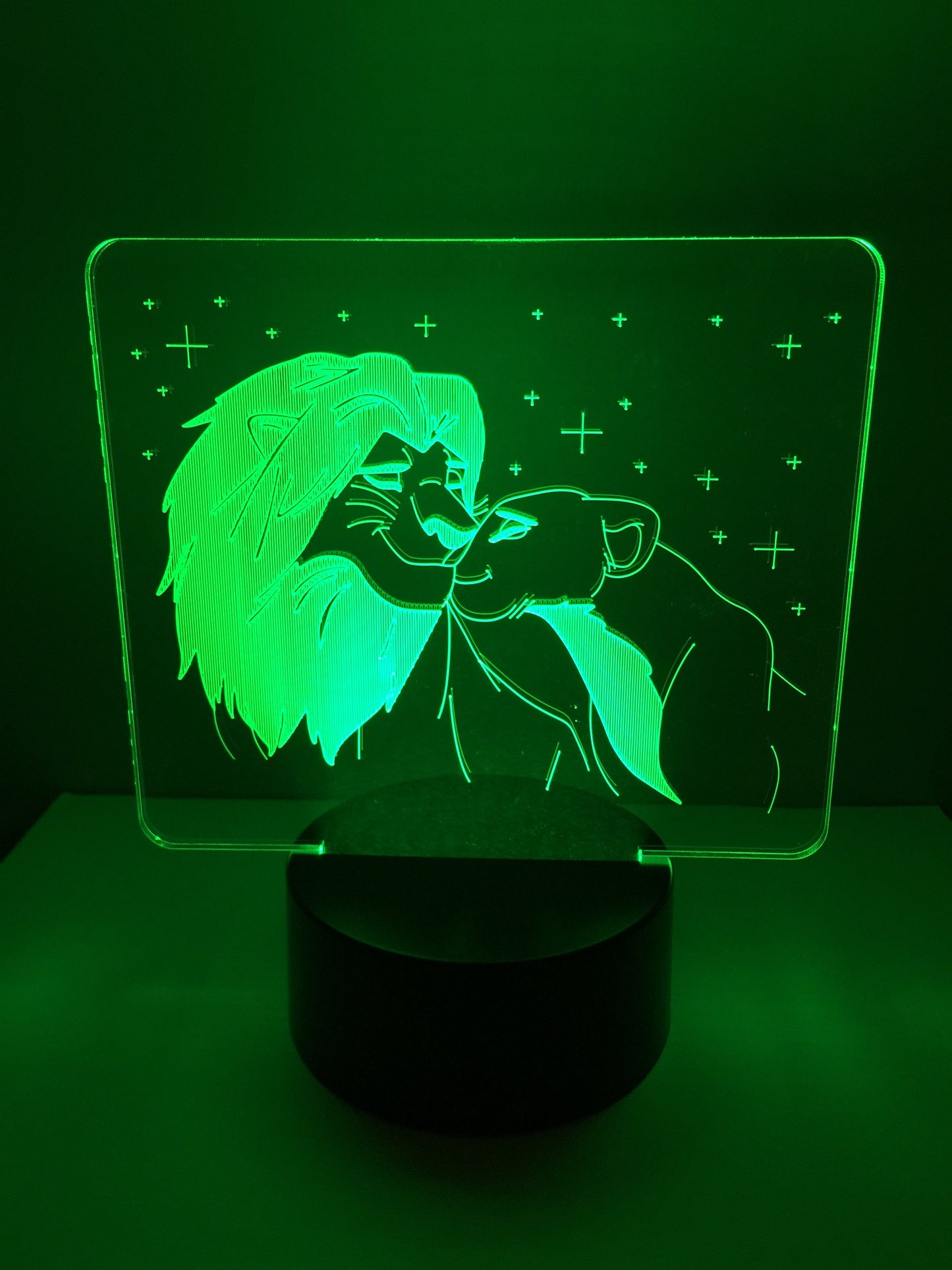 Lampe 3D DEL Le Roi lion