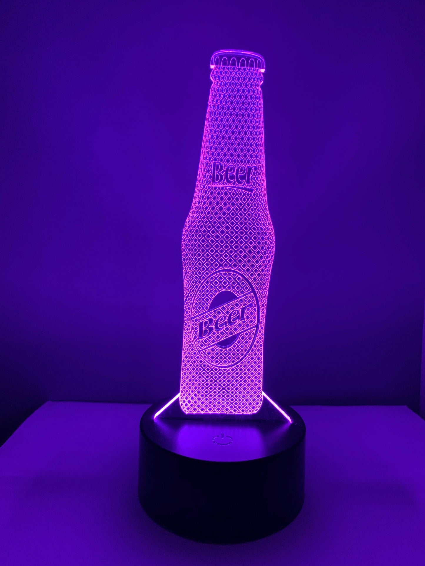 Lampe 3D DEL Bière