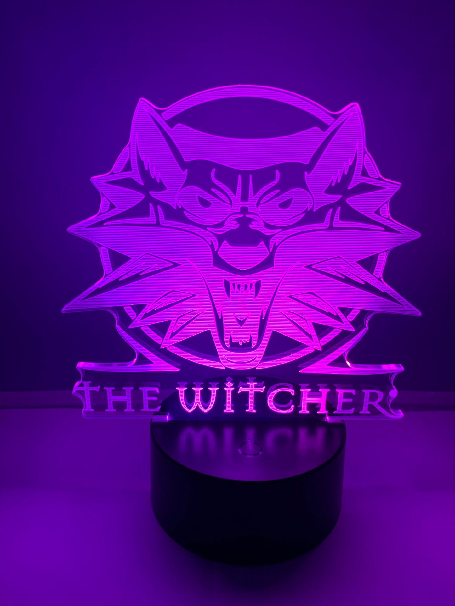 Lampe 3D DEL Logo The Witcher