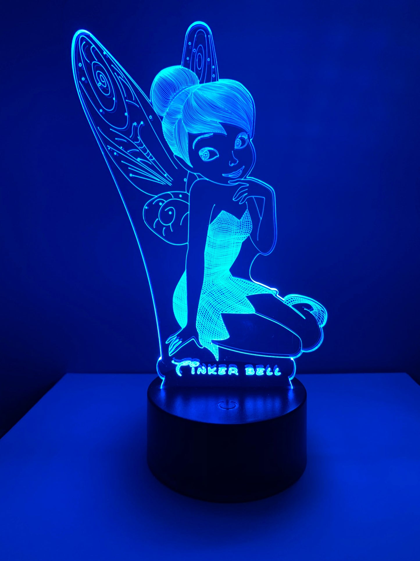 Lampe 3D DEL Fée Clochette