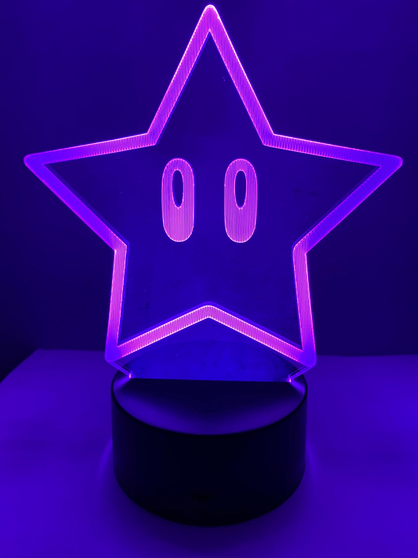 Lampe 3D DEL Étoile Super Mario