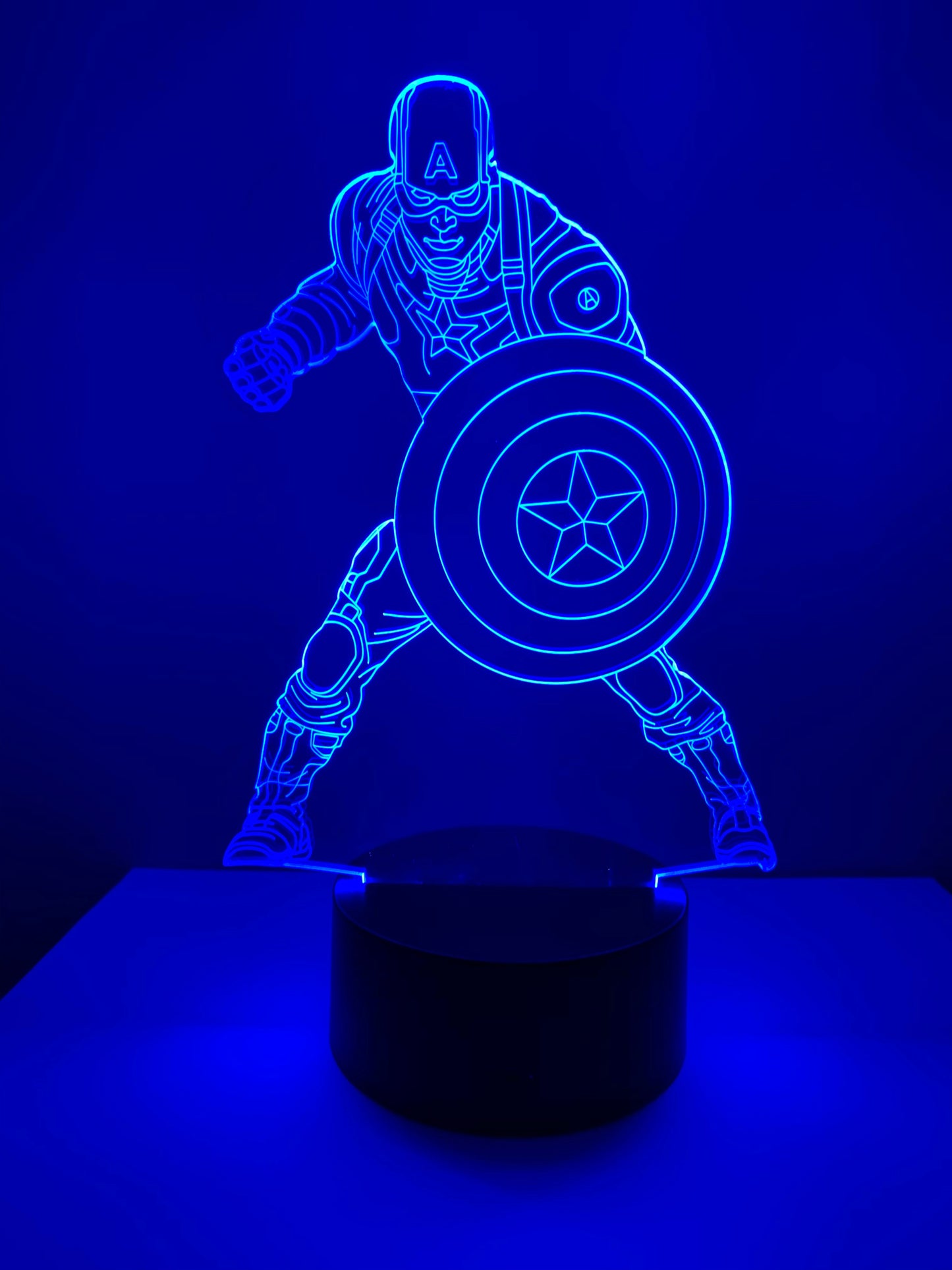 Lampe 3D DEL Captain America