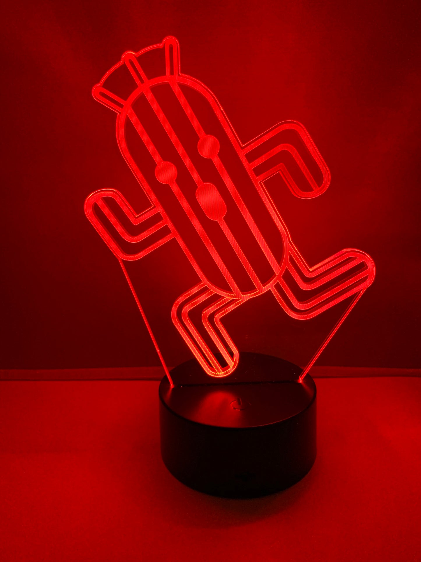 Lampe 3D DEL Final Fantasy Cactuar