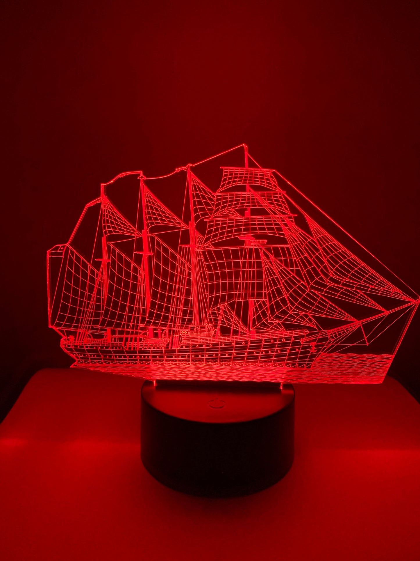 Lampe 3D DEL Bateau à voile