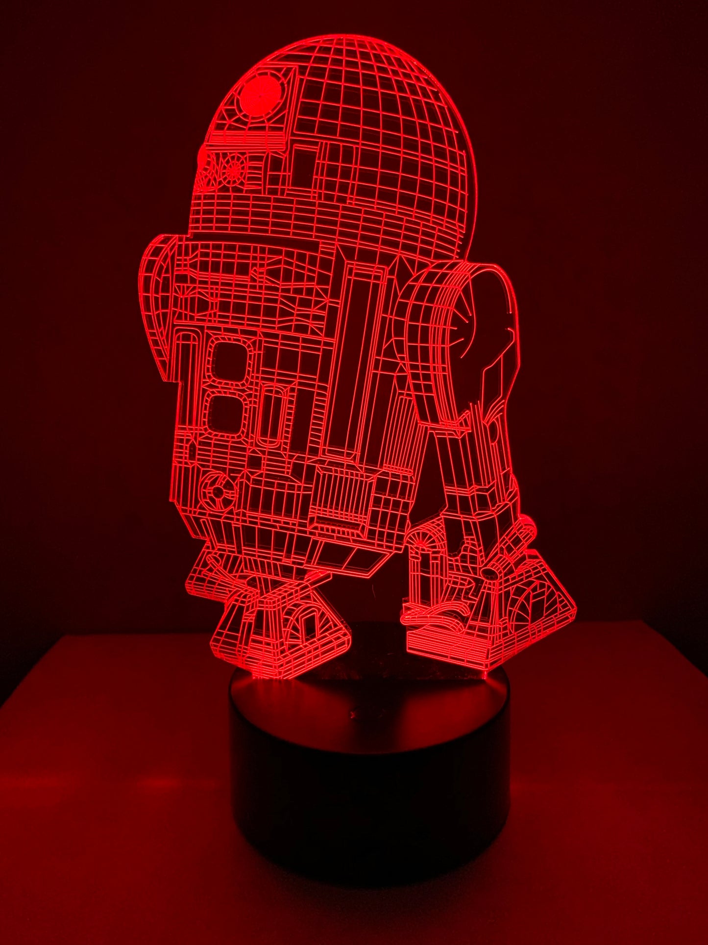 Lampe 3D DEL R2D2 Star Wars