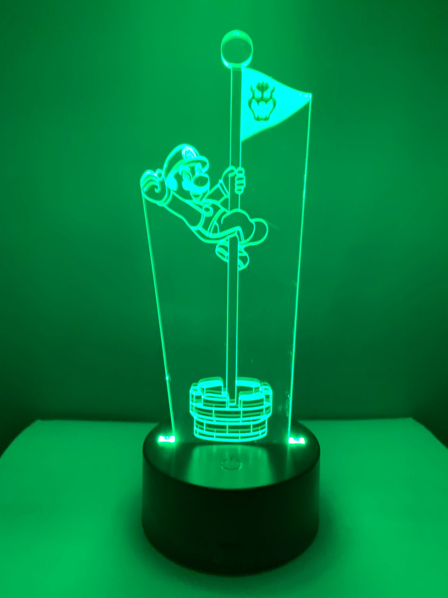 Lampe 3D DEL Super Mario sur le drapeau