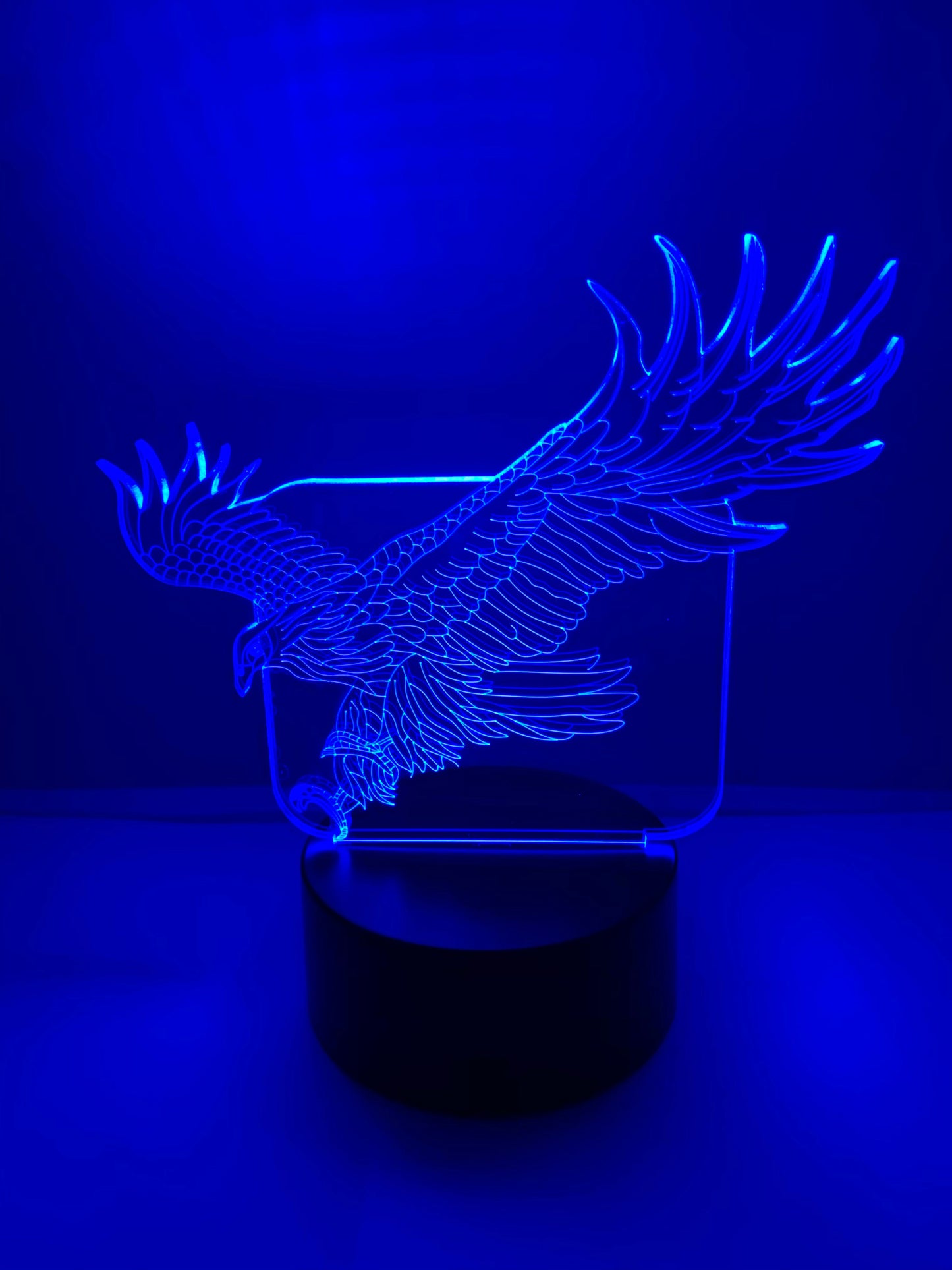 Lampe 3D DEL Aigle