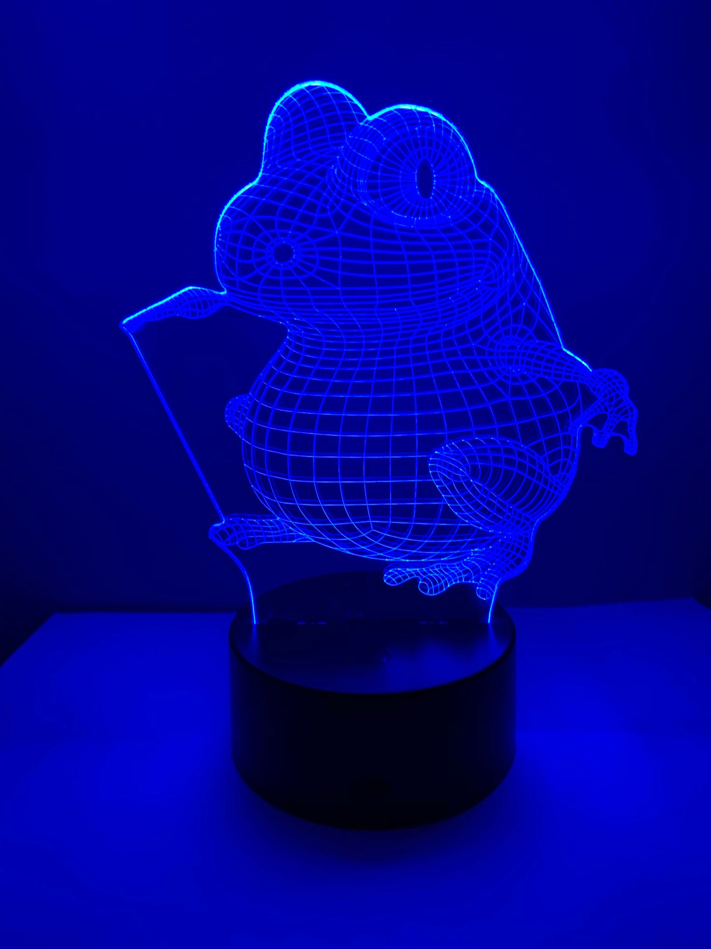 Lampe 3D DEL Grenouille