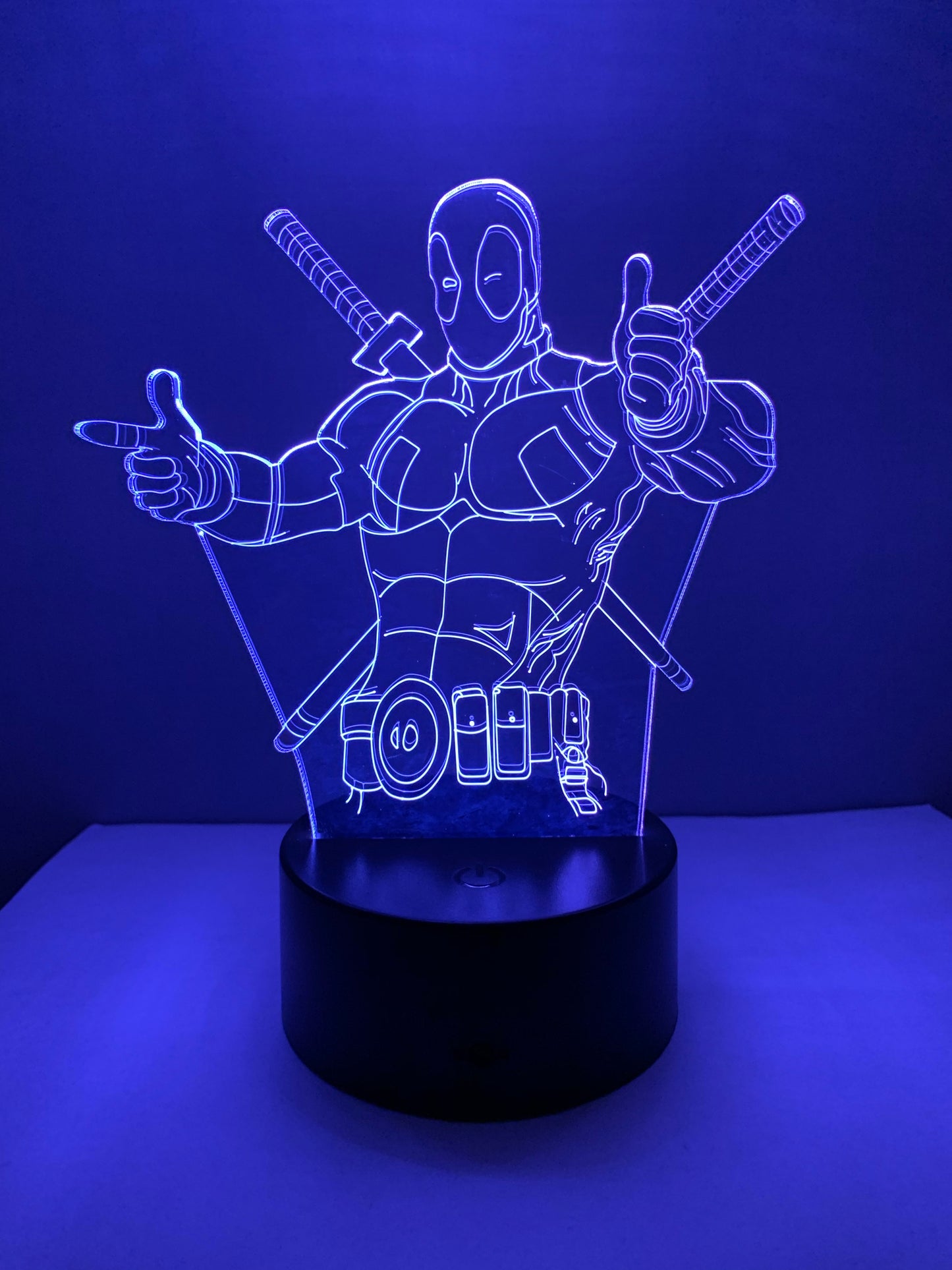 Lampe 3D DEL Deadpool