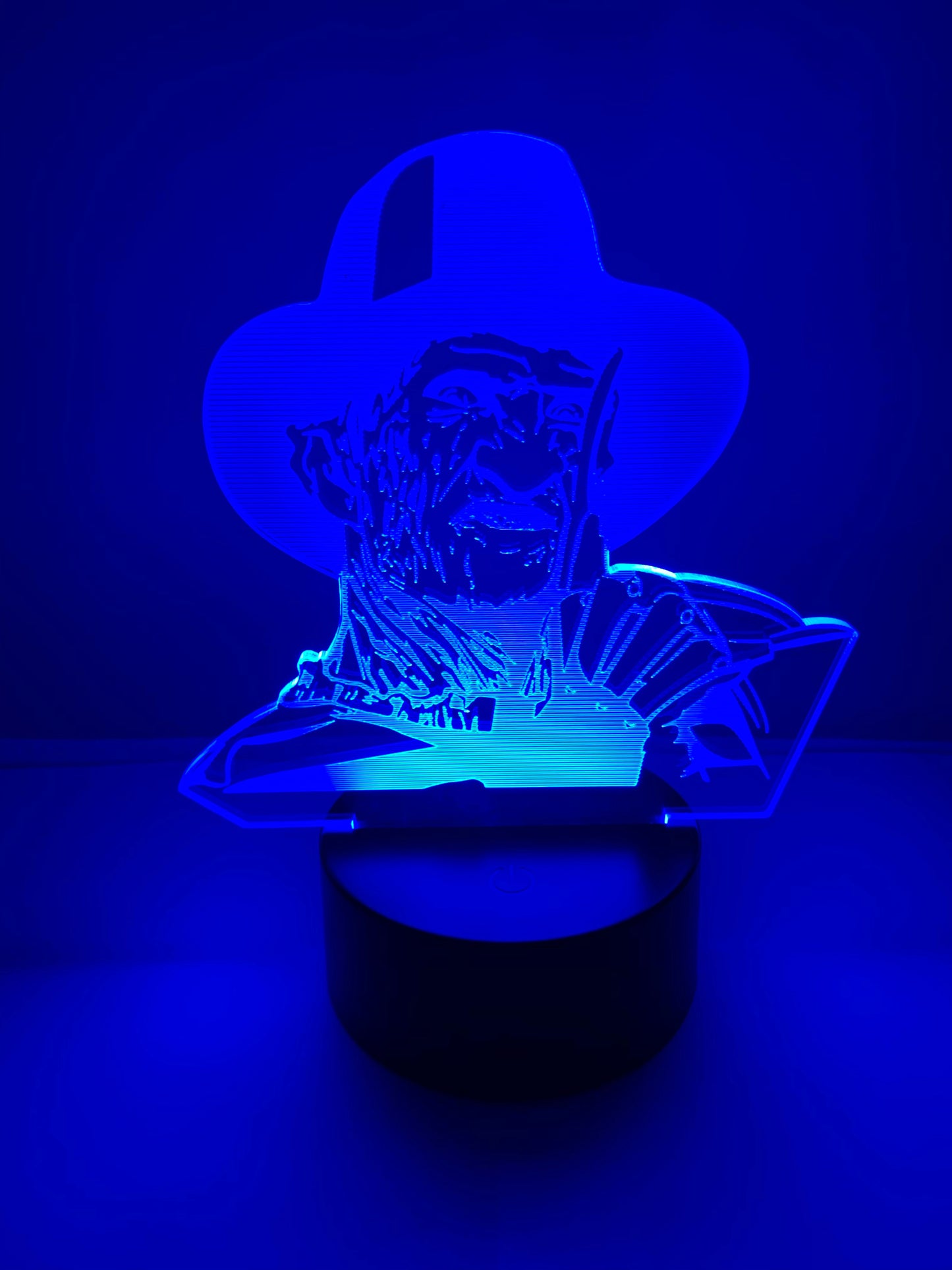 Lampe 3D DEL Freddy Krueger Horreur