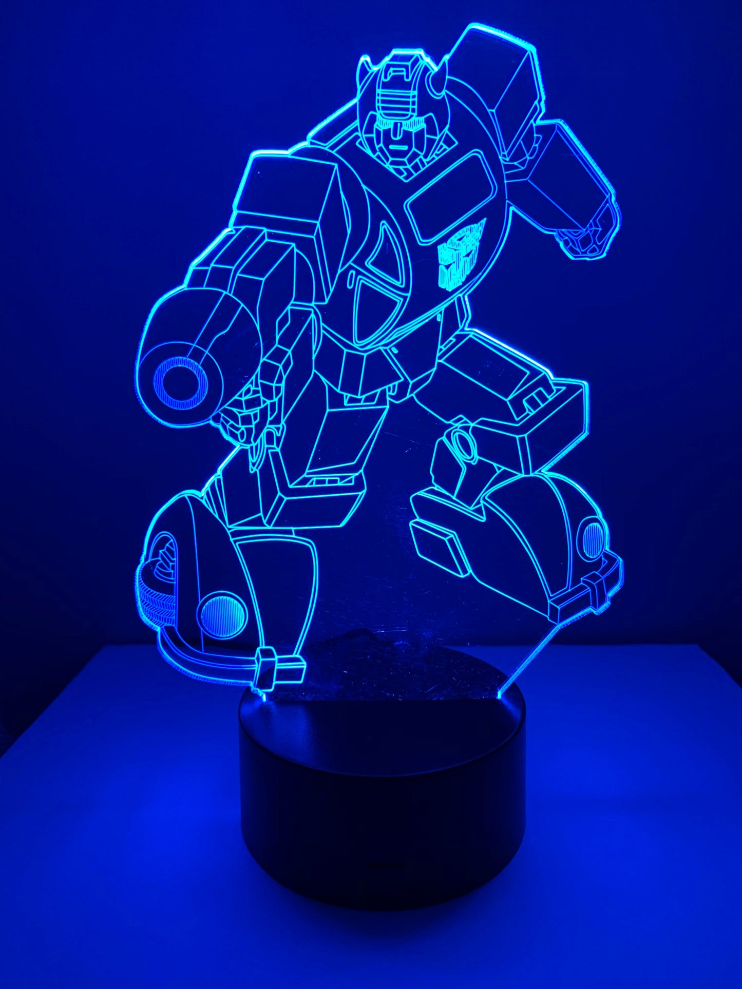Lampe 3D DEL Bumblebee Transformer