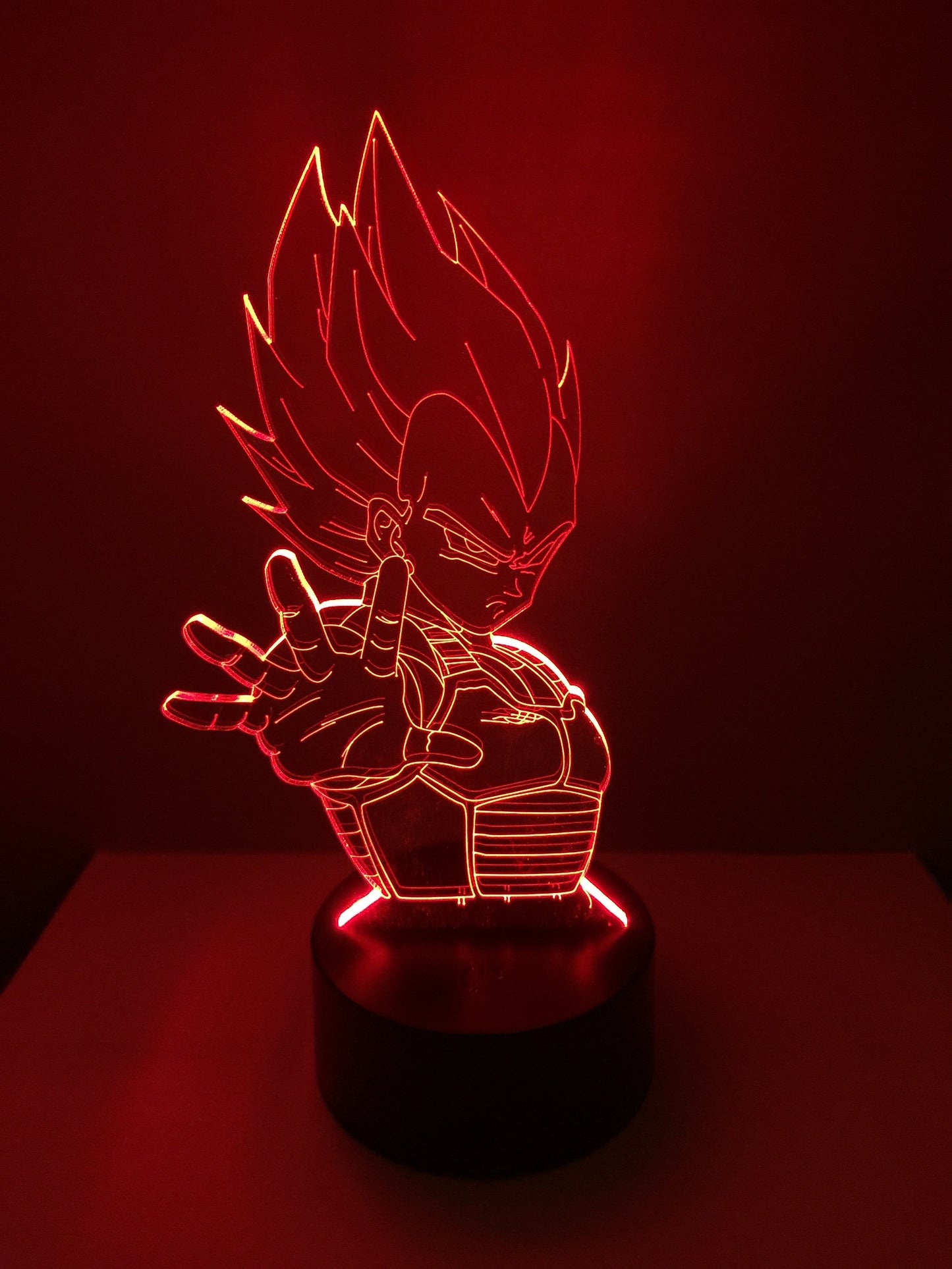 Lampe 3D DEL Vegeta Dragon Ball