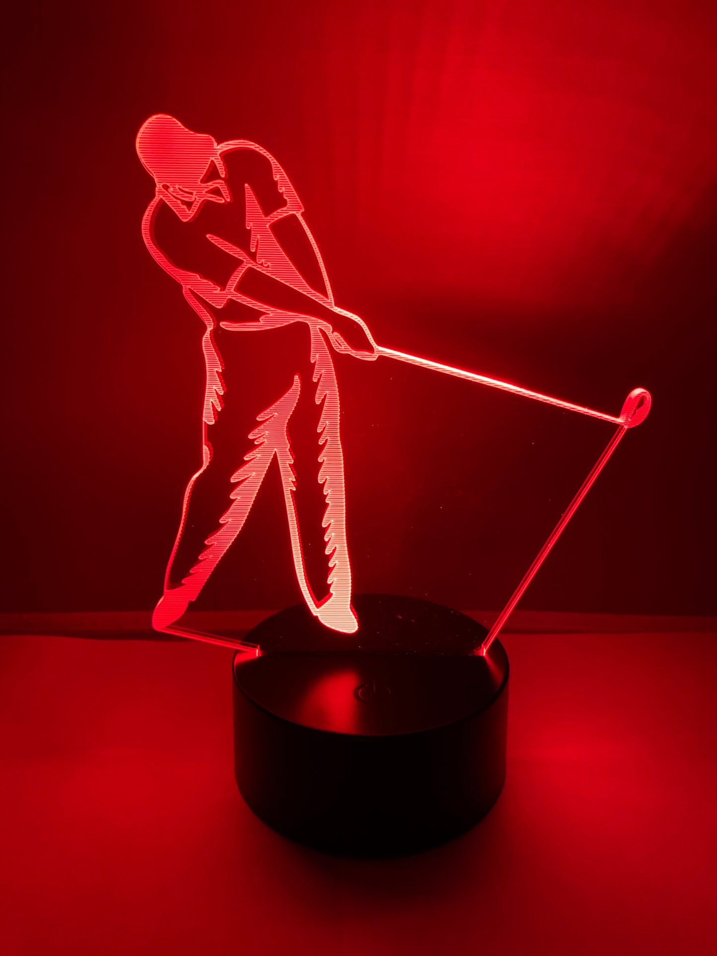 Lampe 3D DEL Joueur de Golf