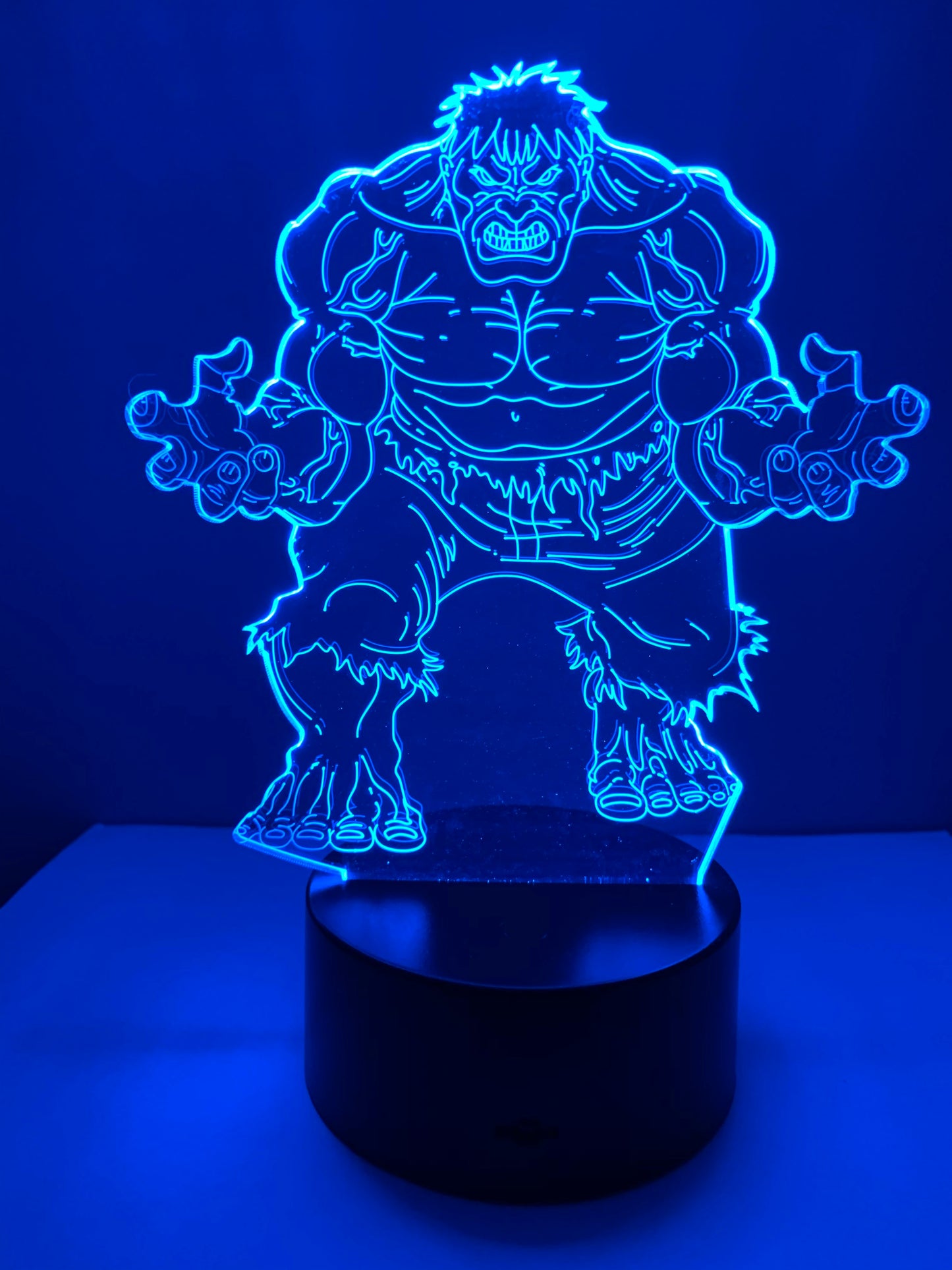 Lampe 3D DEL Hulk