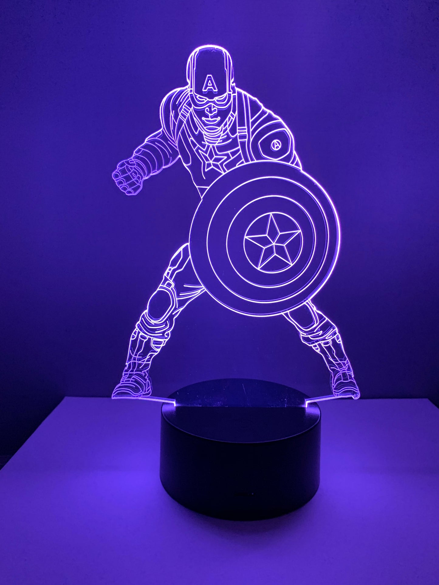 Lampe 3D DEL Captain America