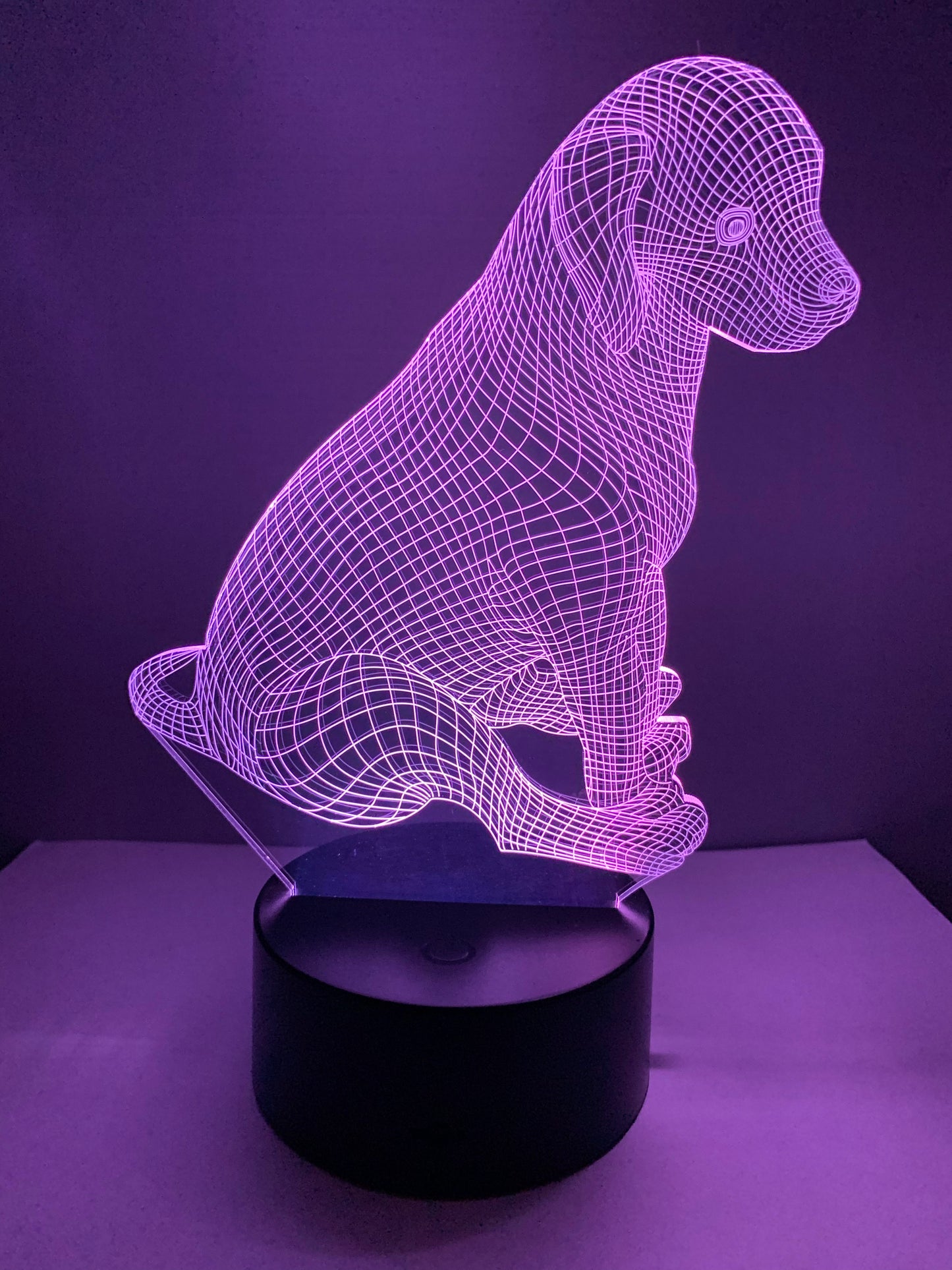 Lampe 3D DEL Jeune Chien (Chiot)