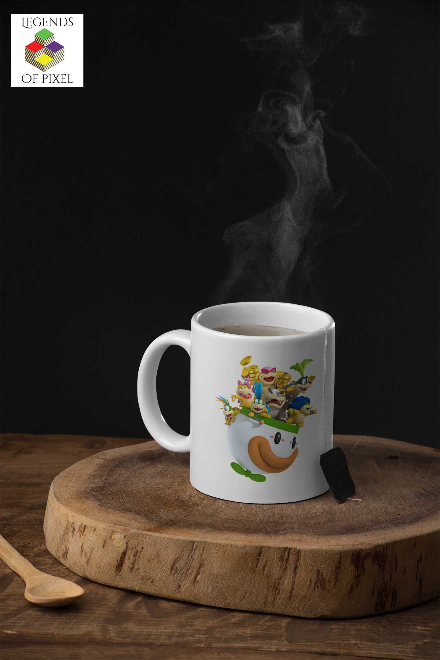 Autocollant pour tasse Équipe Bowser Clown Car