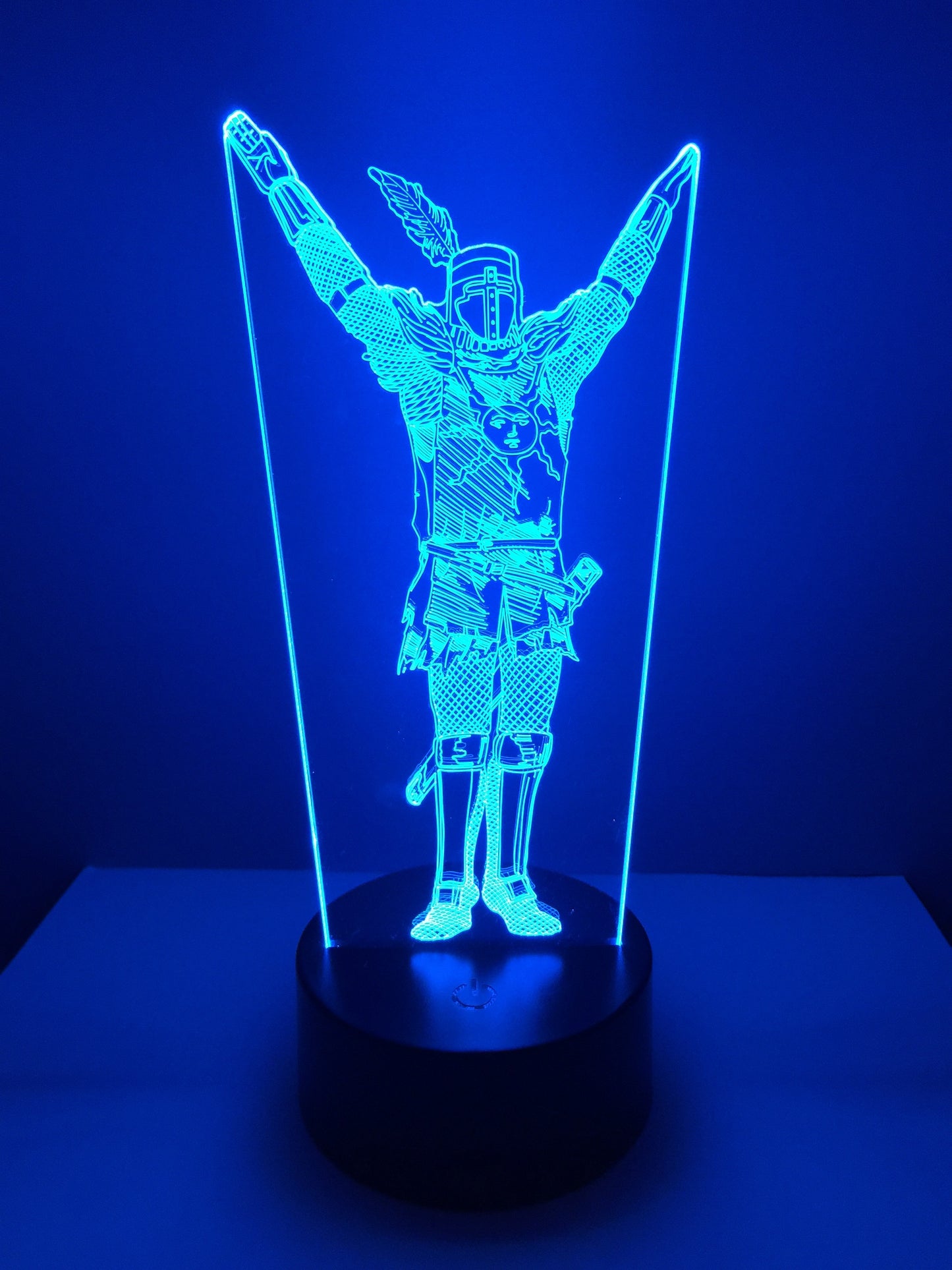 Lampe 3D DEL Dark Soul Chevalier solaire Astora