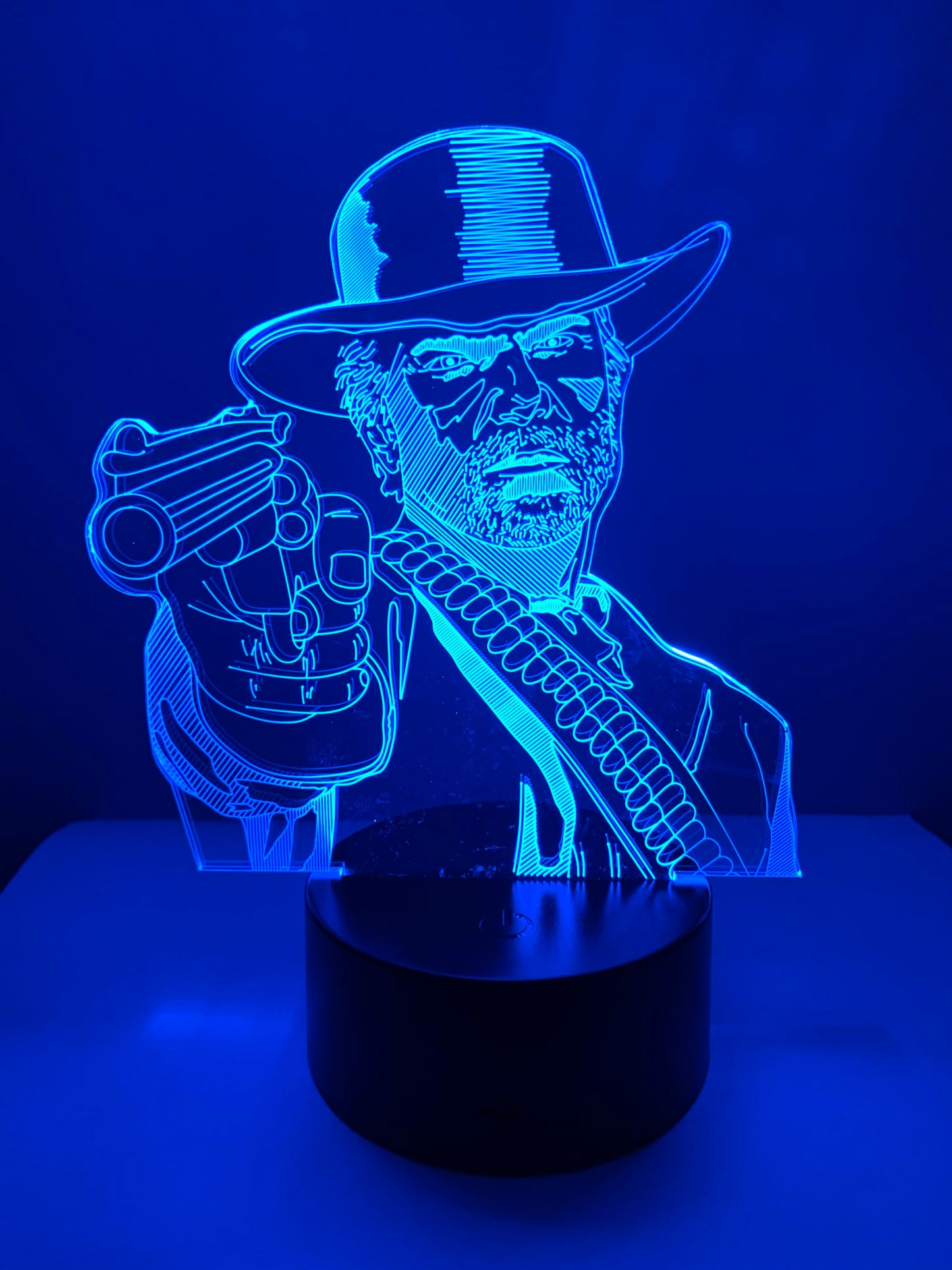 Lampe 3D DEL Cowboy Arthur Morgan (Red Dead Redemption)