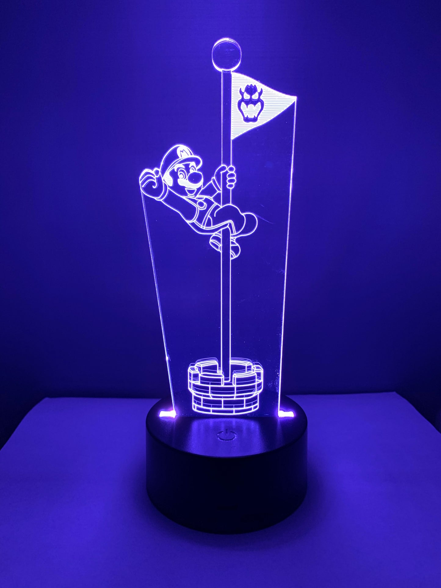 Lampe 3D DEL Super Mario sur le drapeau