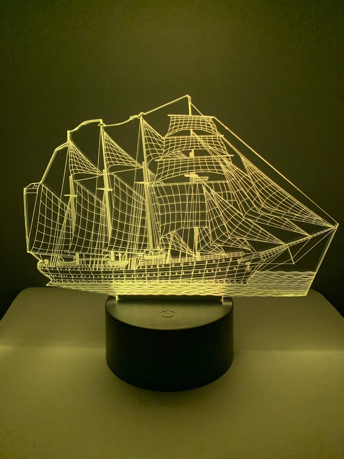 Lampe 3D DEL Bateau à voile