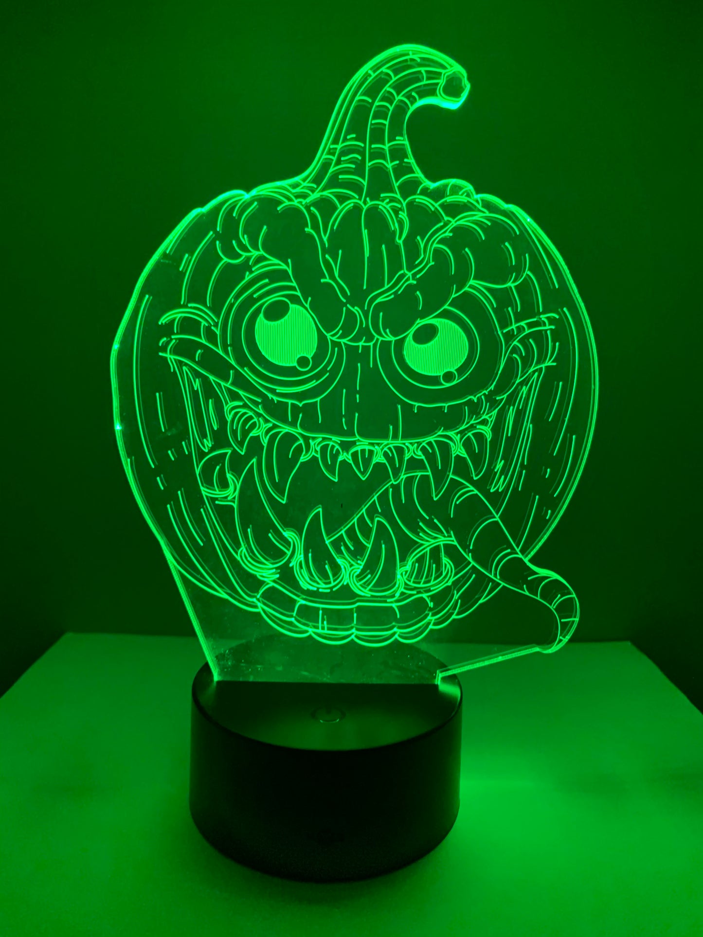 Lampe 3D DEL Citrouille Maléfique Halloween