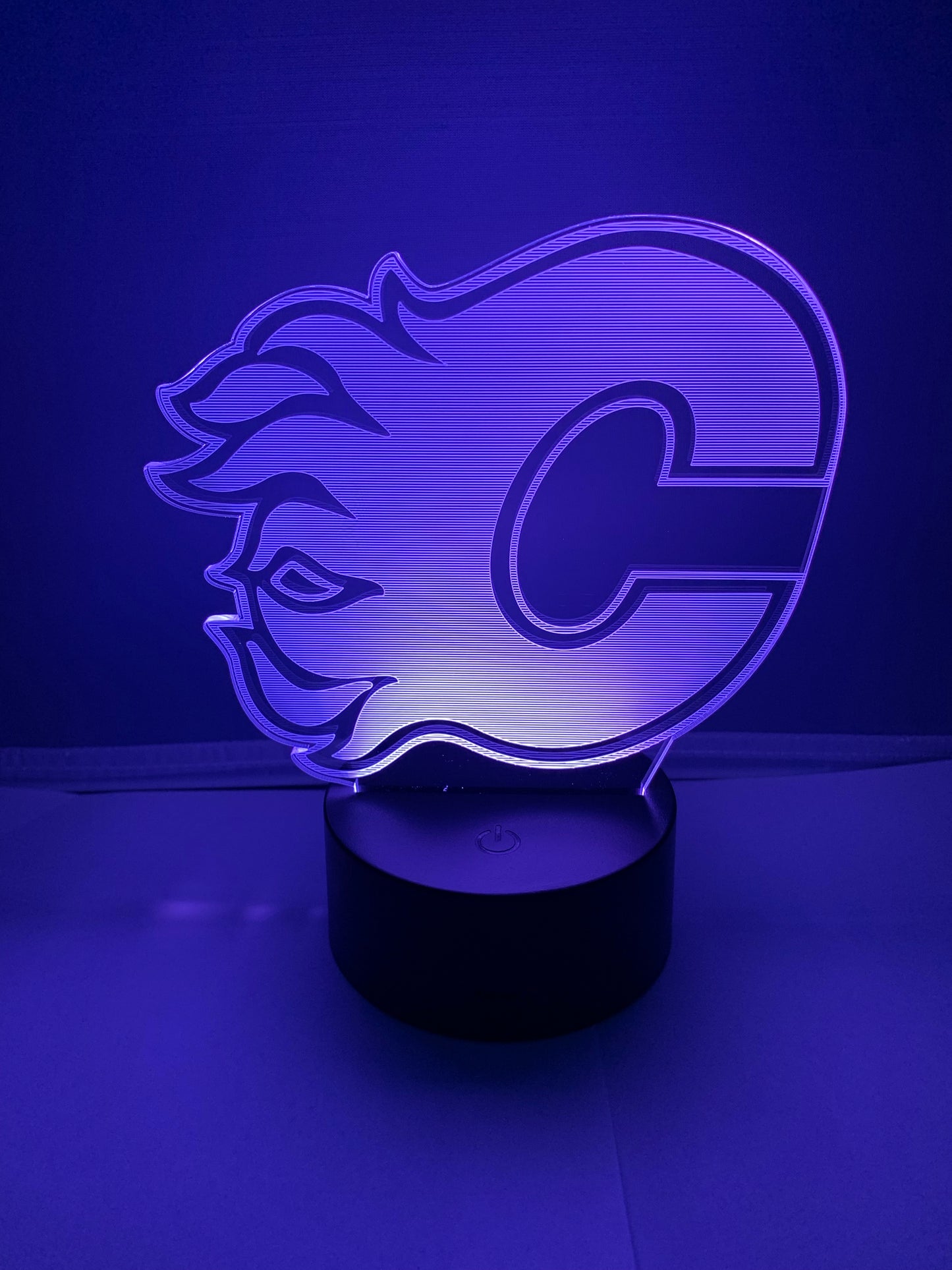 Lampe 3D DEL Hockey Les Flames de Calgary🔥