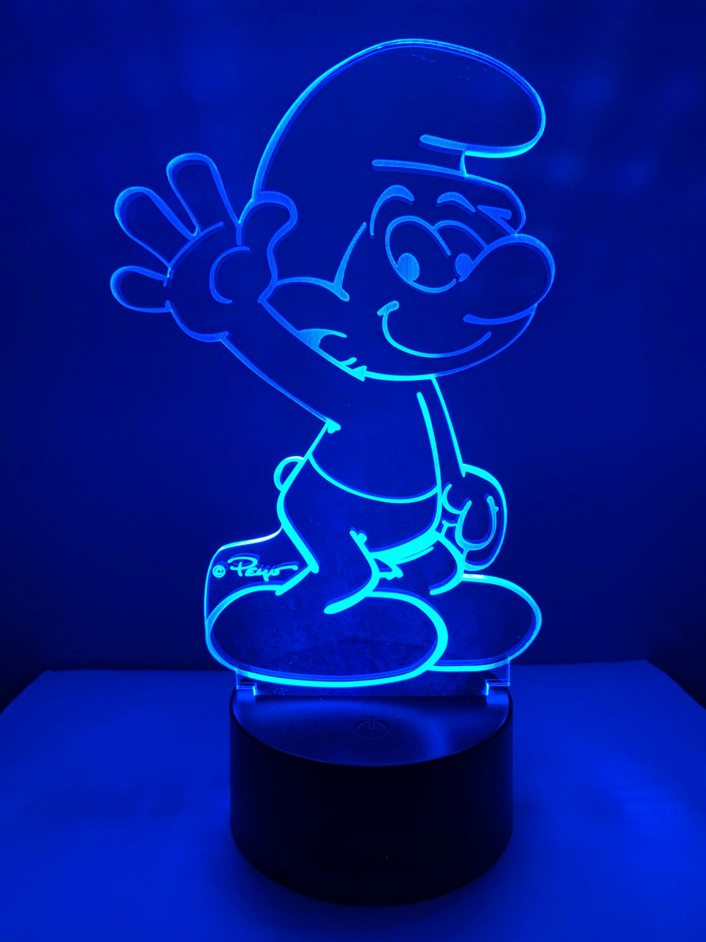 Lampe 3D DEL Les Schtroumpfs