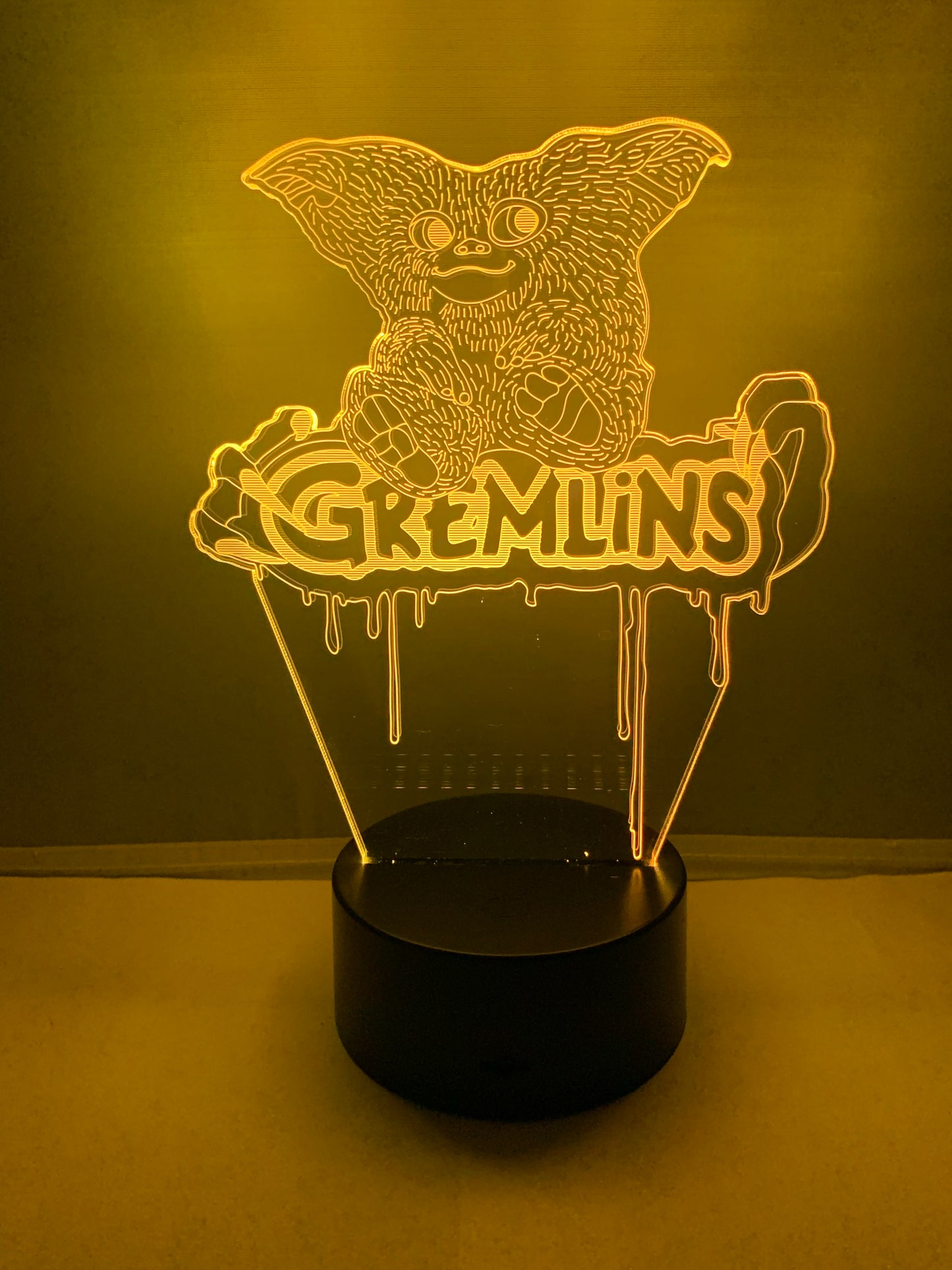 Lampe 3D DEL Les Gremlins