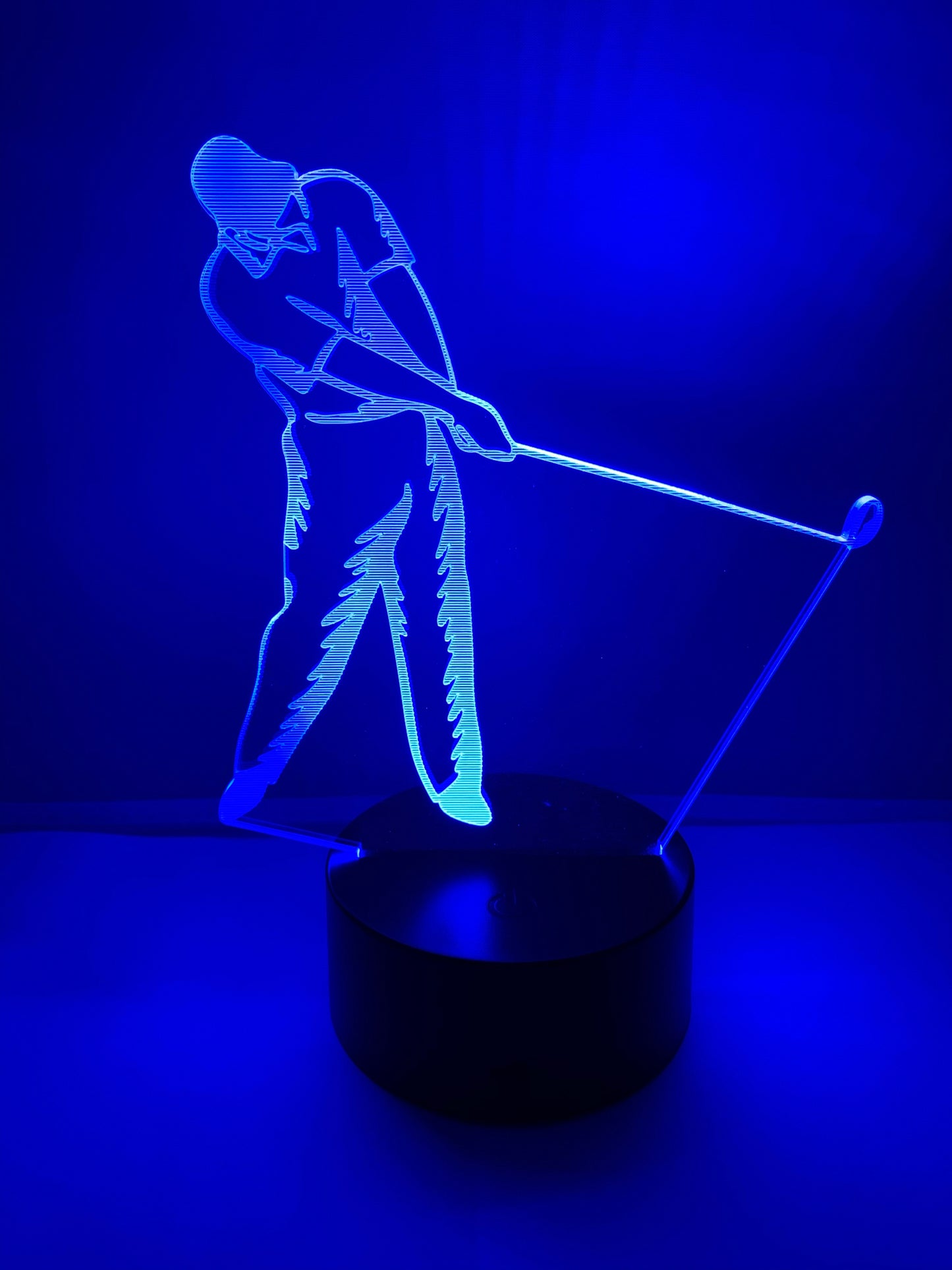 Lampe 3D DEL Joueur de Golf