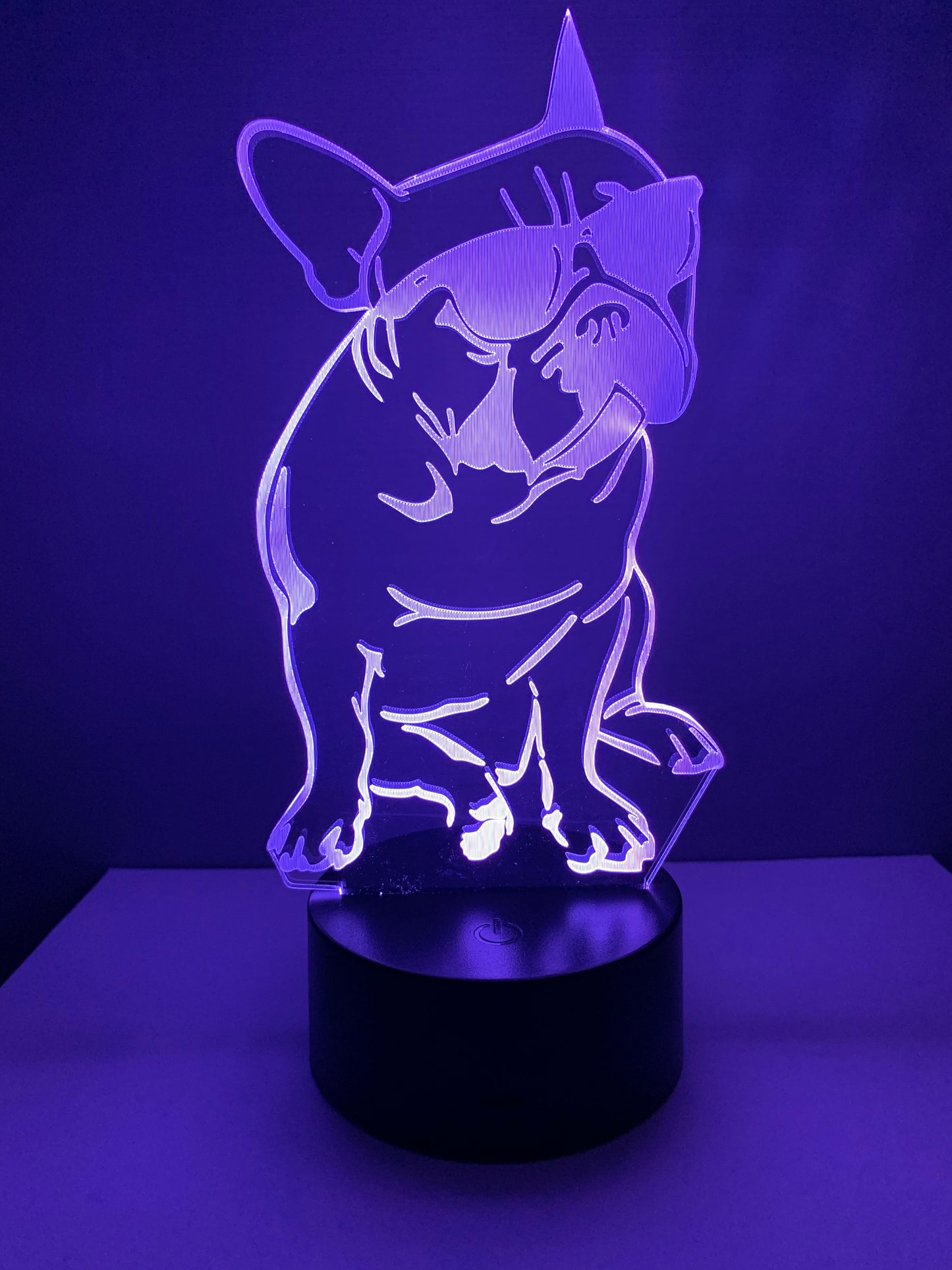 Lampe 3D DEL Chien avec lunettes