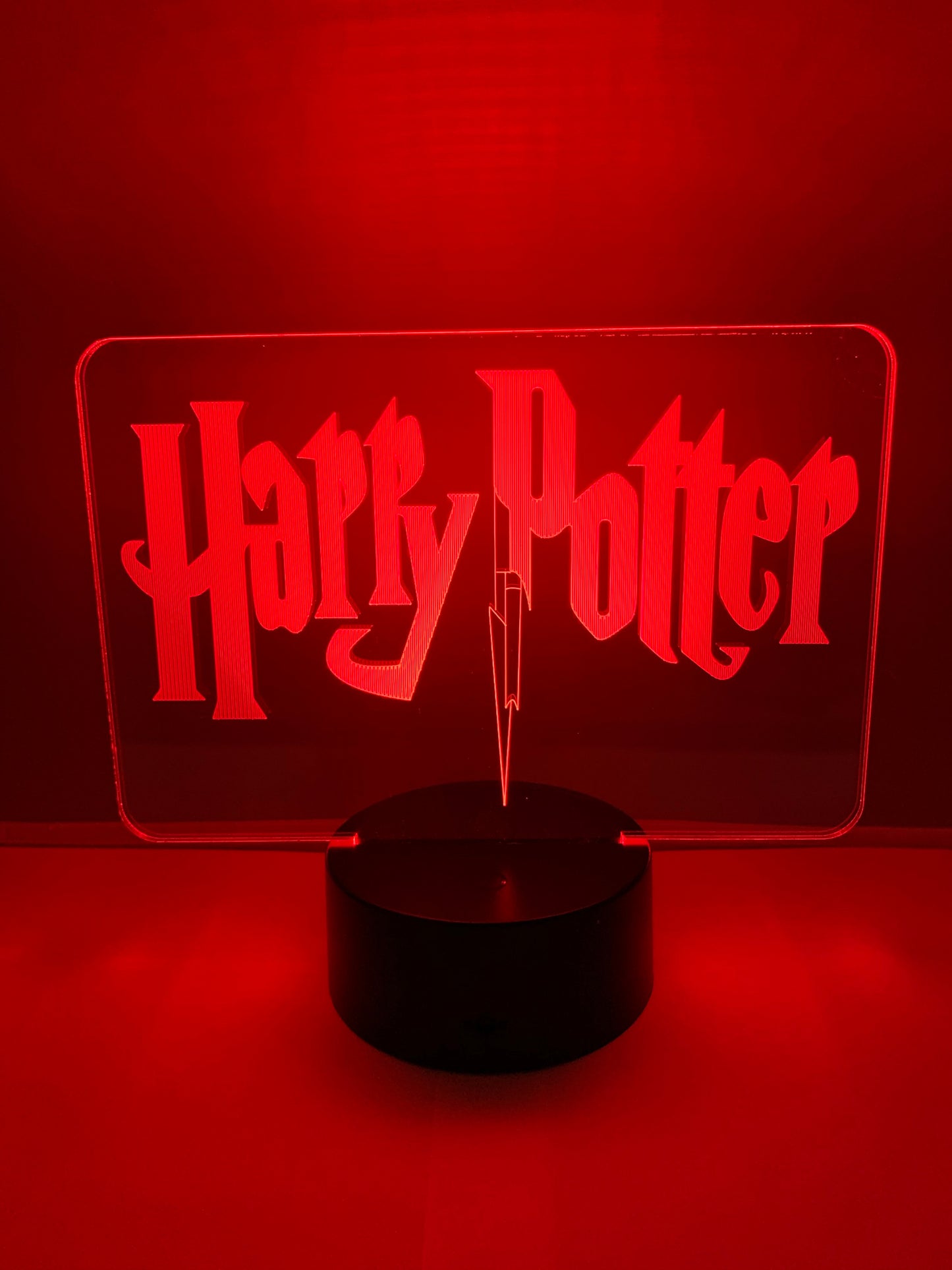 Lampe 3D DEL Harry Potter Logo