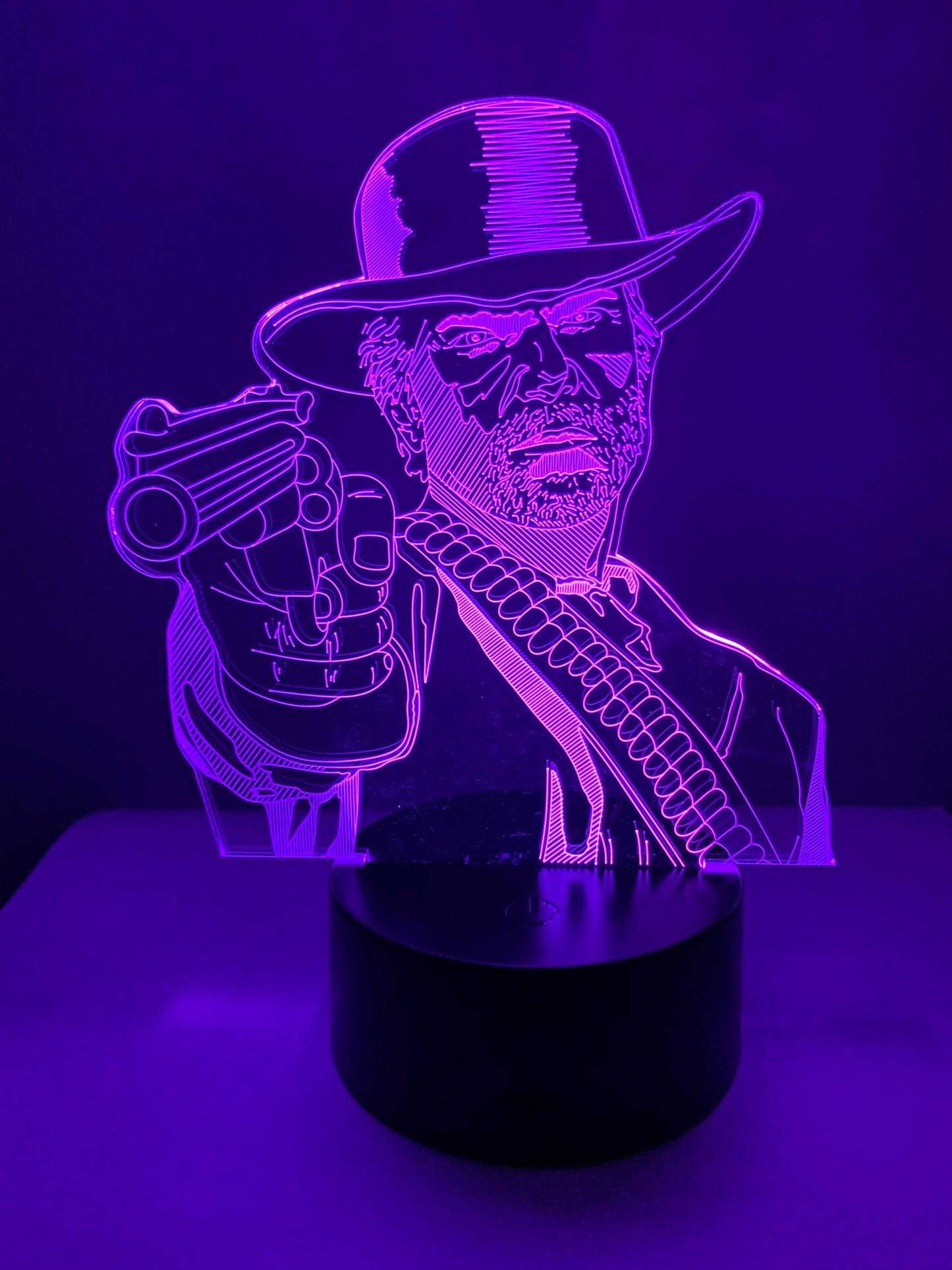 Lampe 3D DEL Cowboy Arthur Morgan (Red Dead Redemption)
