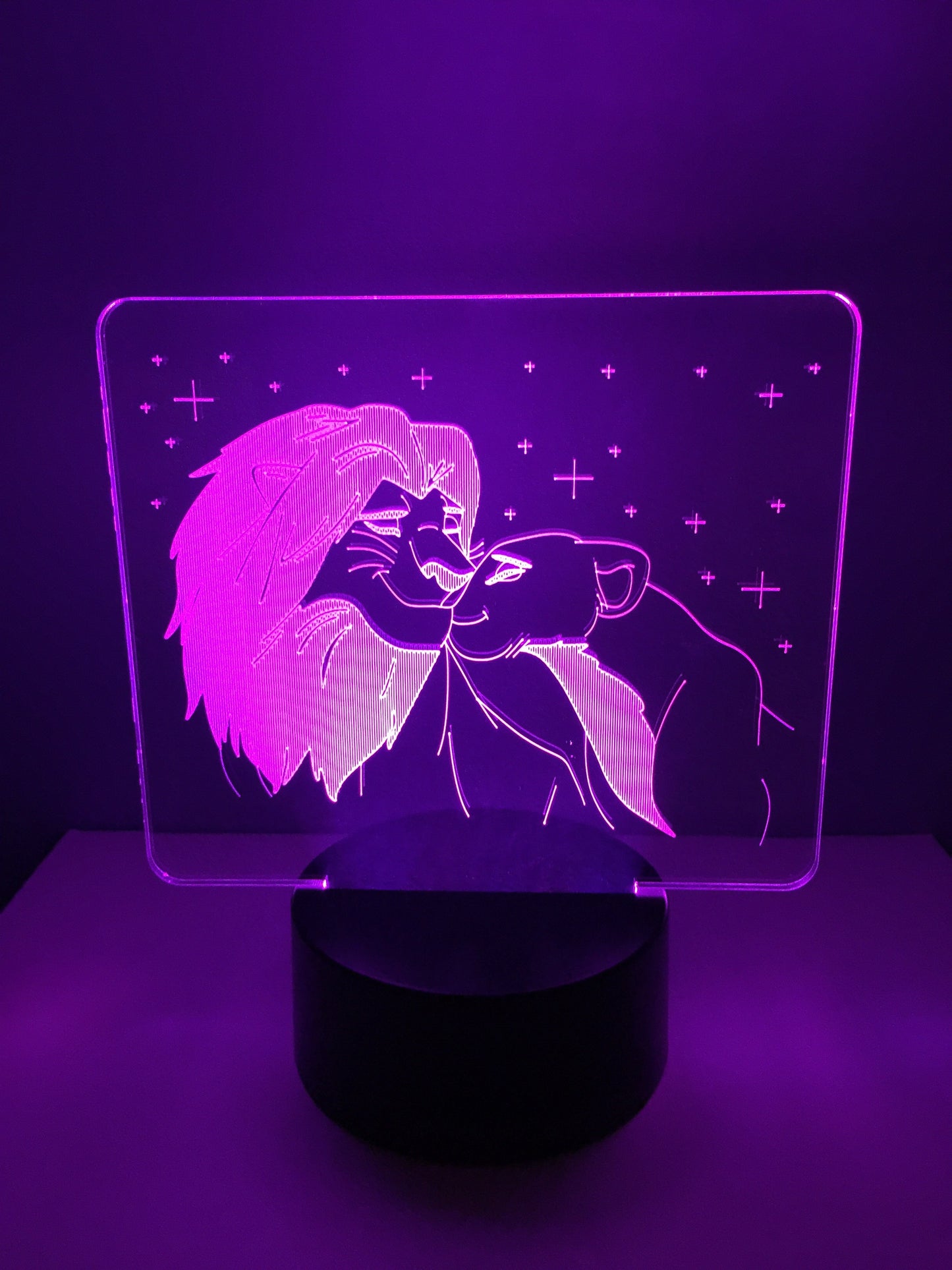 Lampe 3D DEL Le Roi lion