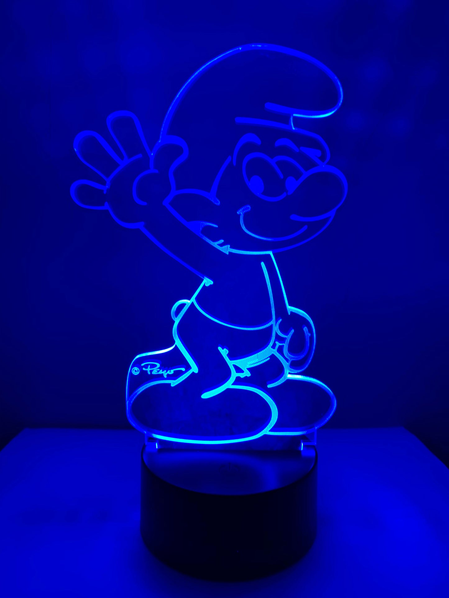 Lampe 3D DEL Les Schtroumpfs