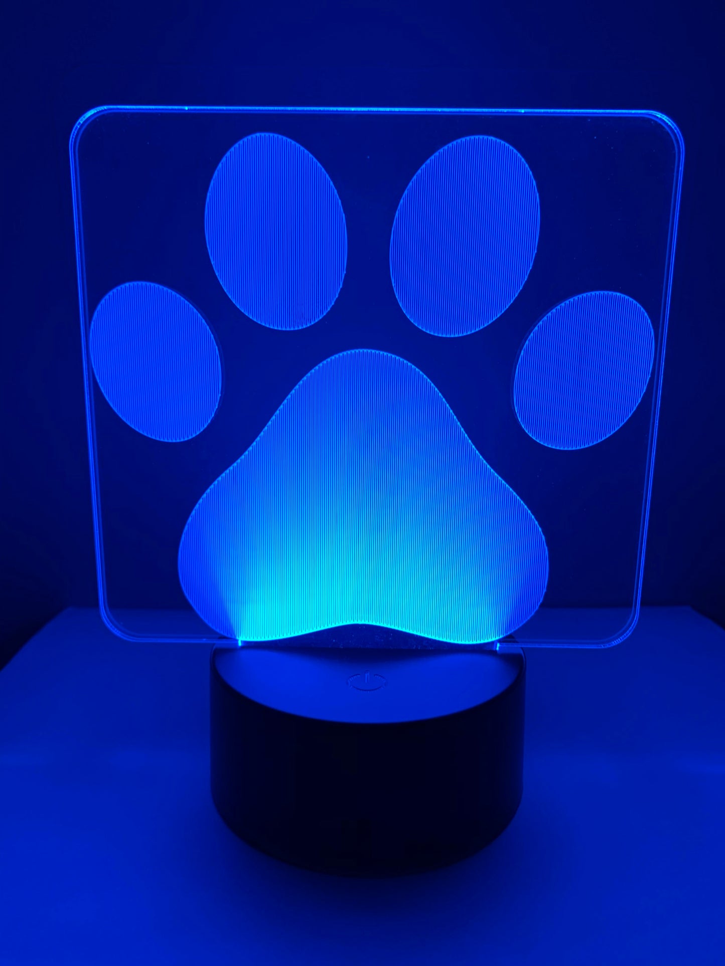 Lampe 3D DEL Patte de chien