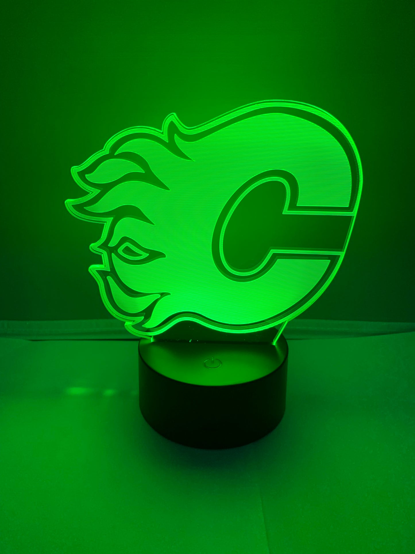 Lampe 3D DEL Hockey Les Flames de Calgary🔥
