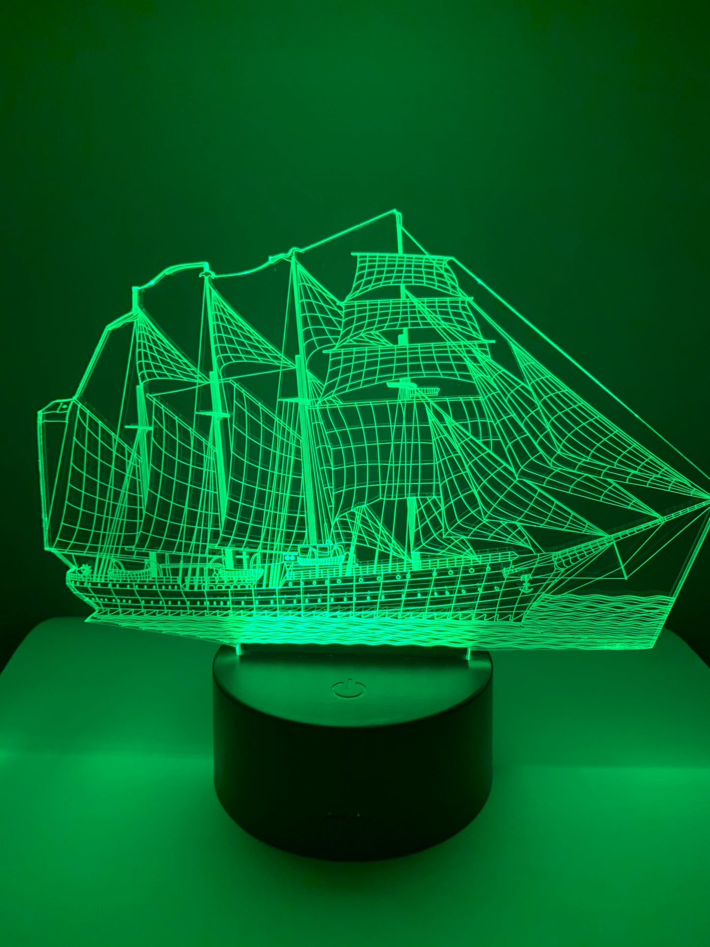 Lampe 3D DEL Bateau à voile