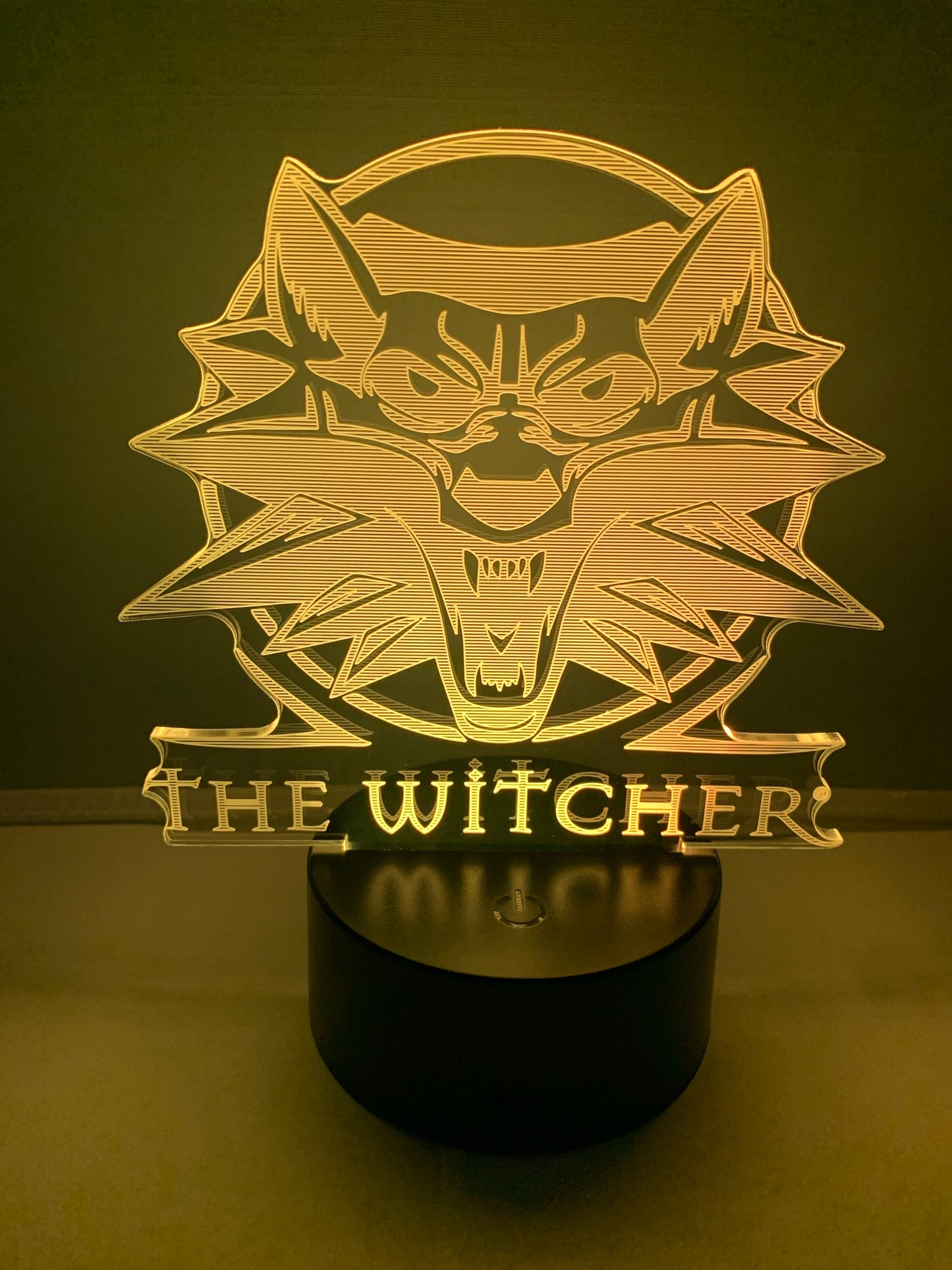 Lampe 3D DEL Logo The Witcher
