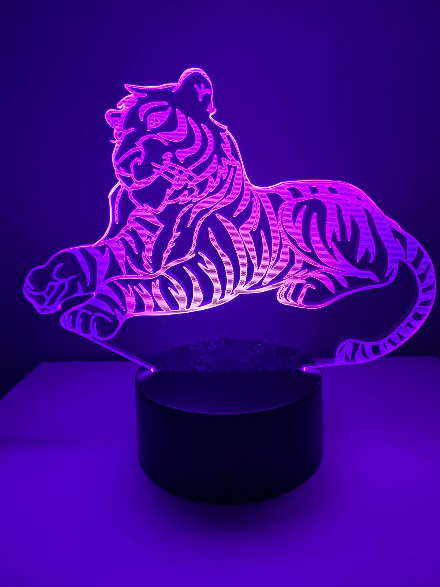 Lampe 3D DEL Tigre