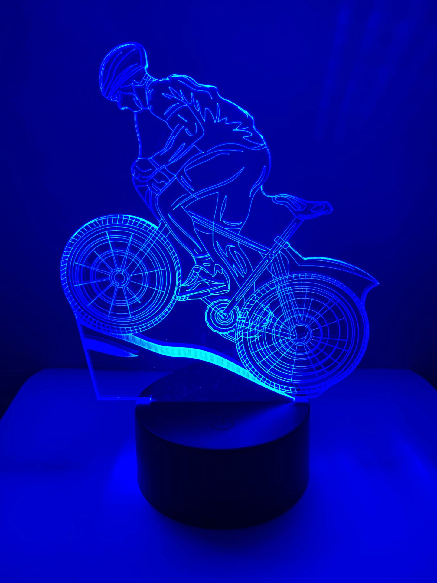 Lampe 3D DEL Cycliste Vélo - Bicyclette