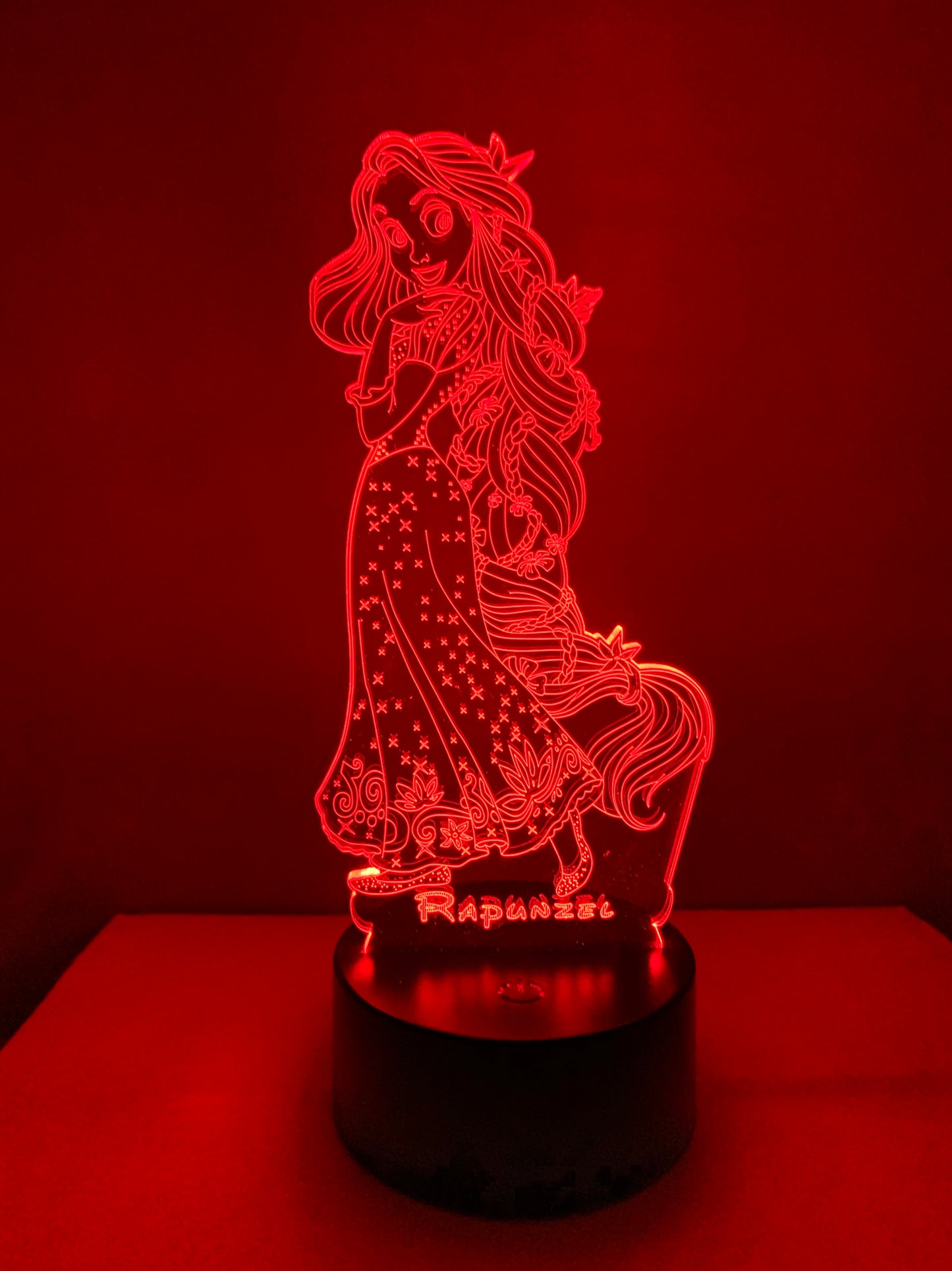 Lampe 3D DEL Raiponce Princesse