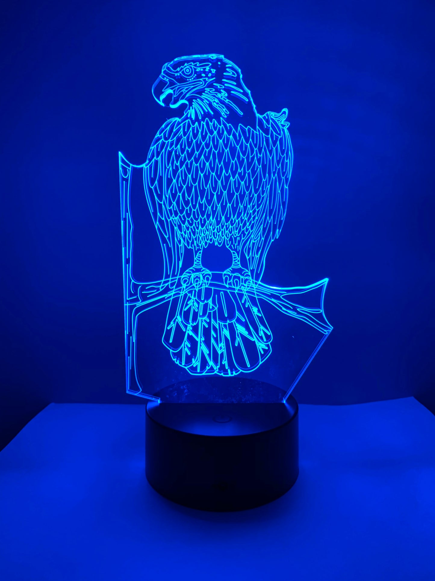 Lampe 3D DEL Aigle perché