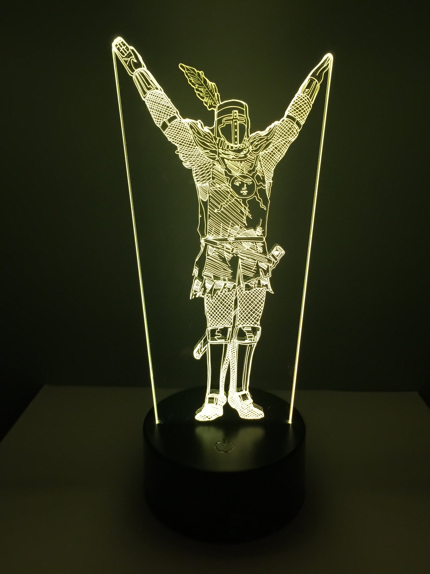 Lampe 3D DEL Dark Soul Chevalier solaire Astora