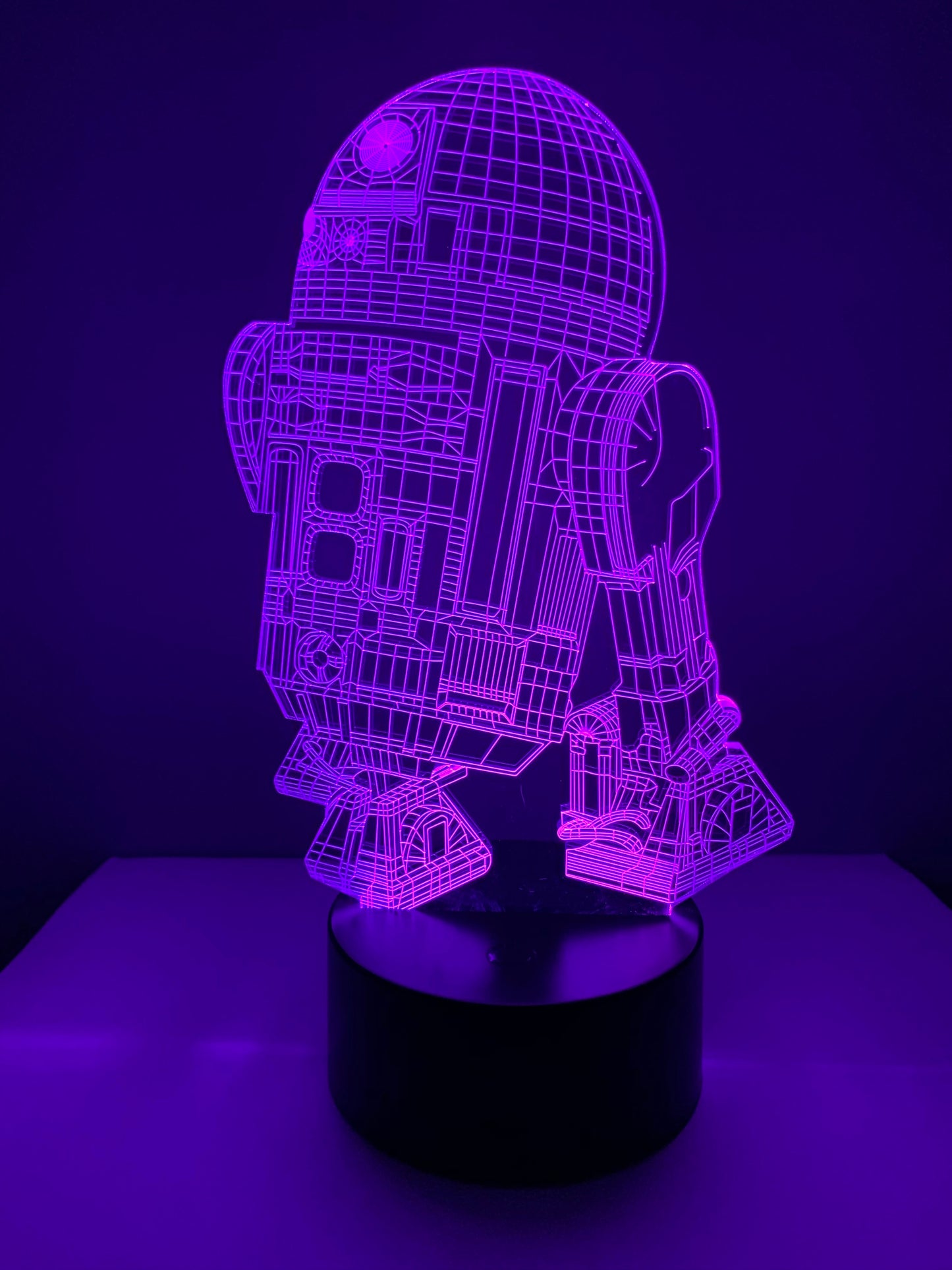 Lampe 3D DEL R2D2 Star Wars