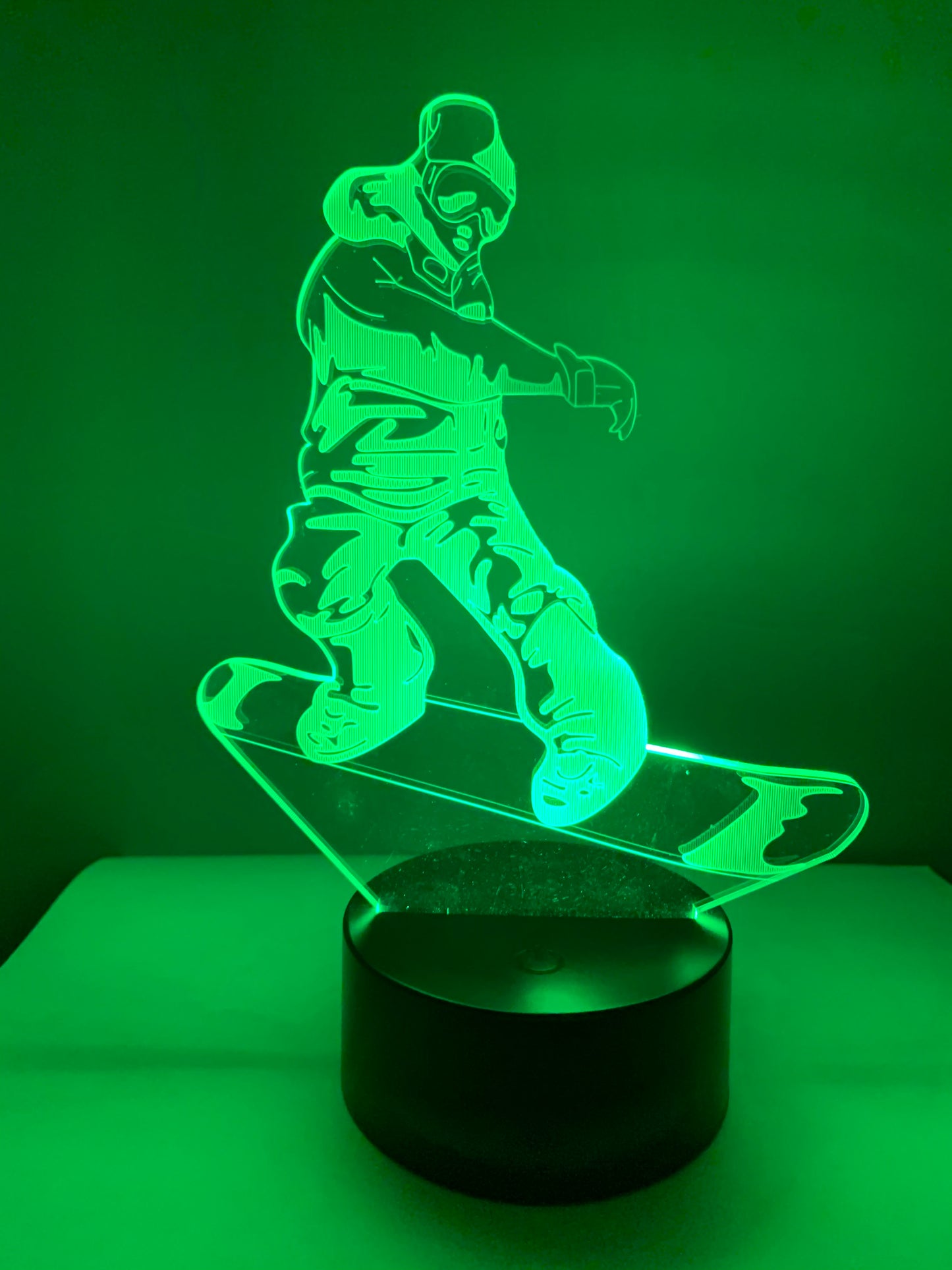 Lampe 3D DEL Snowboard (Planche à neige)