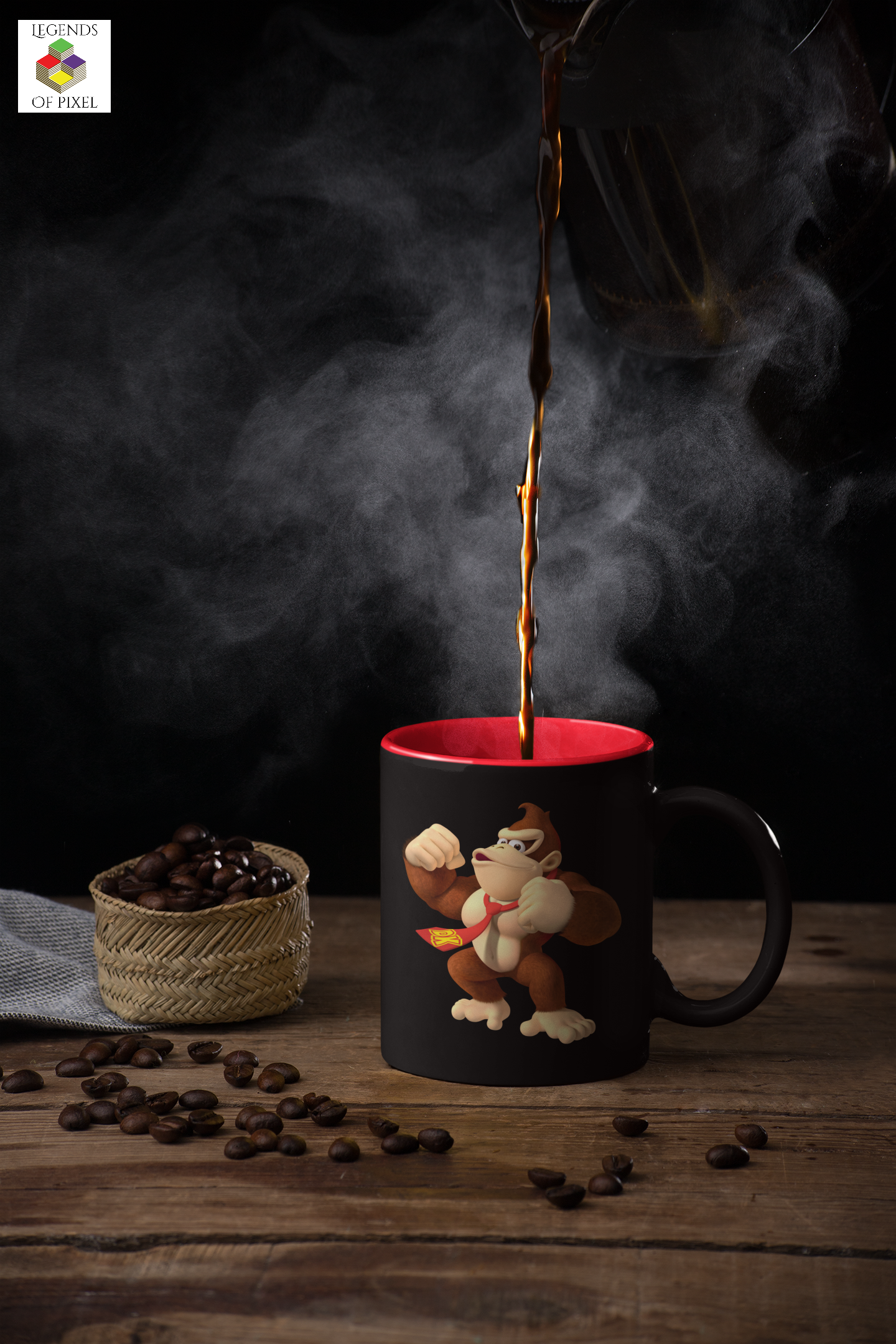 Autocollant pour tasse Donkey Kong