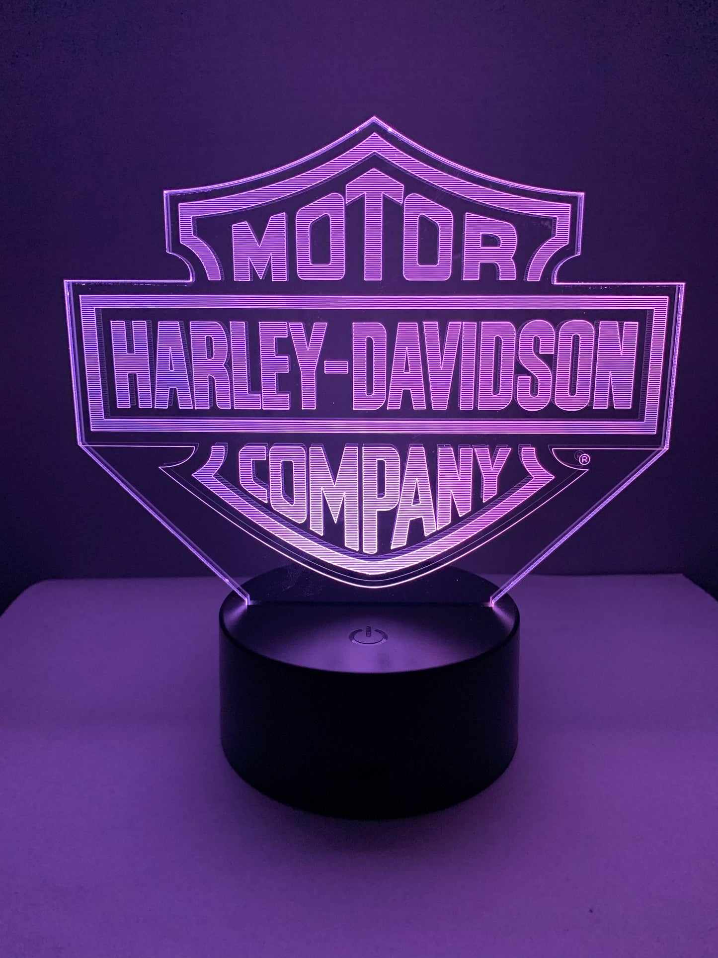 Lampe 3D DEL Logo Harley Davidson Motor (Moto)